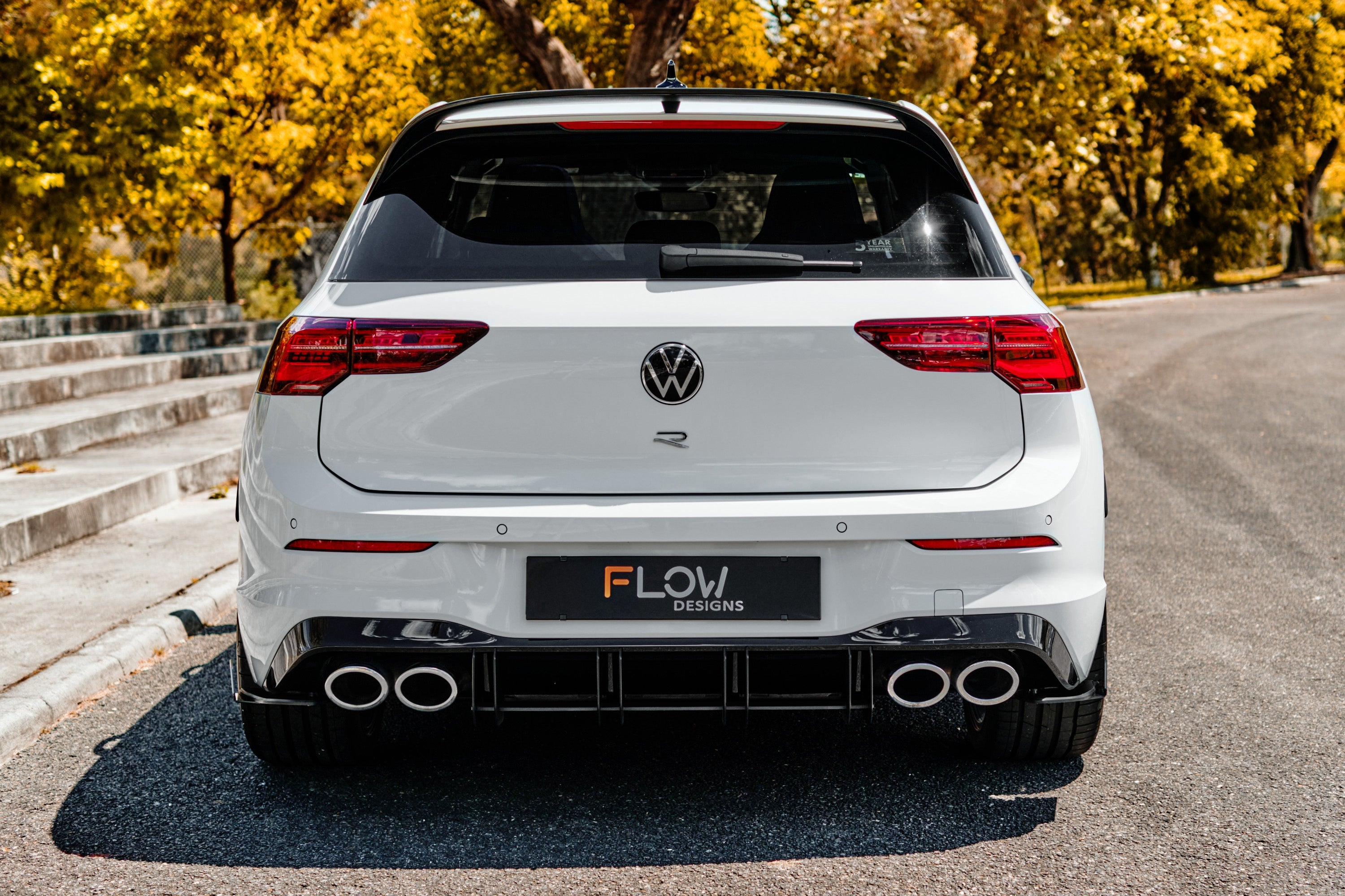 Flow Designs MK8 Golf R Flow-Lock Rear Diffuser - iilumolab
