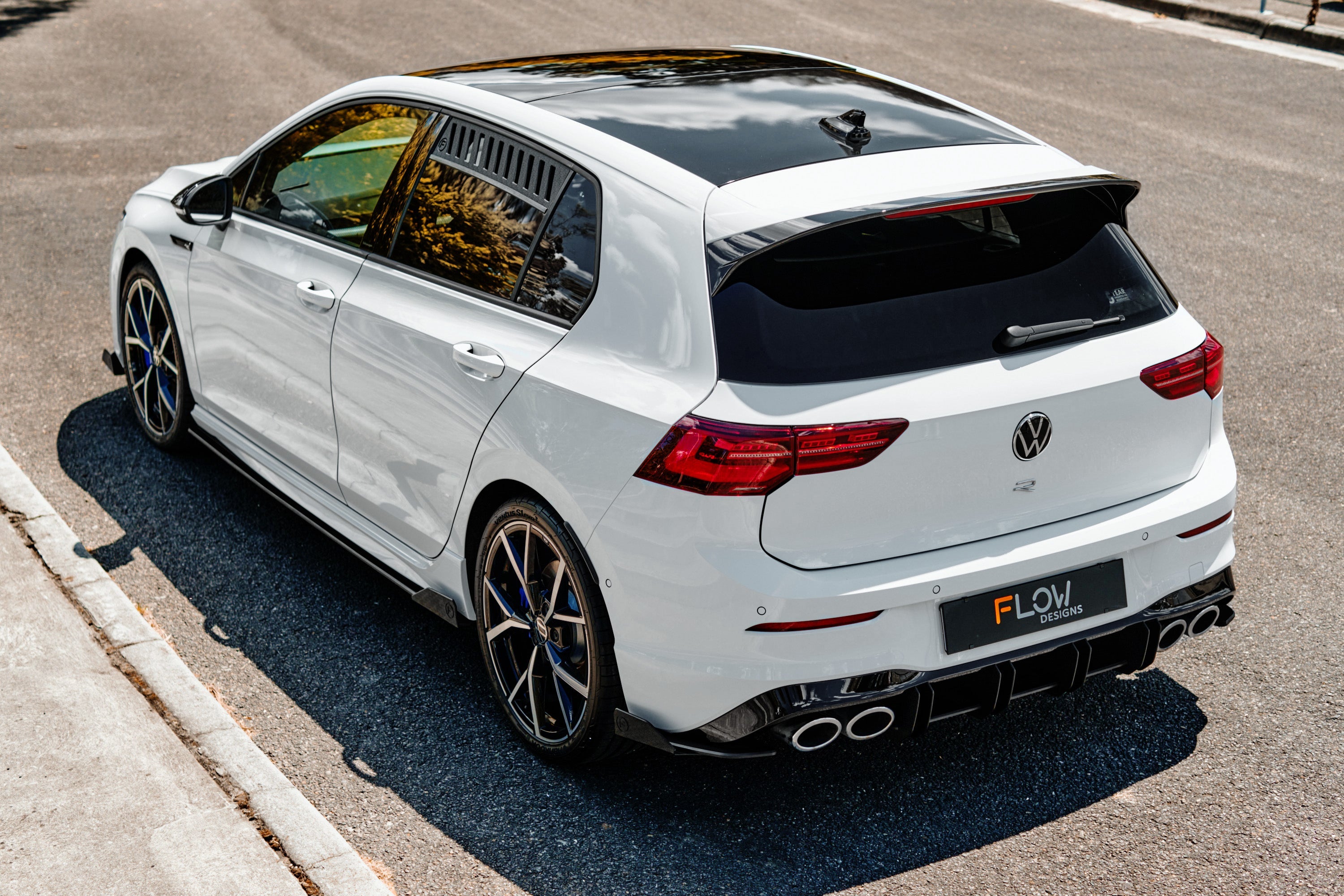 Flow Designs MK8 Golf R Flow-Lock Rear Diffuser - iilumolab