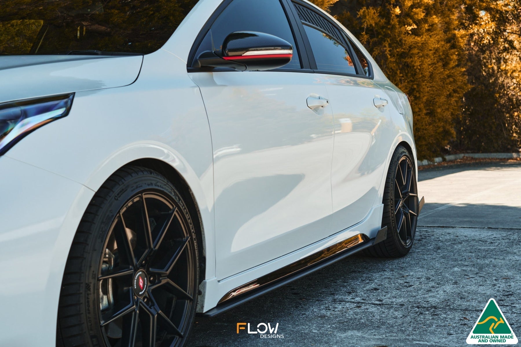 Flow Designs Cerato GT PFL Side Skirt Splitters (Pair) - iilumolab