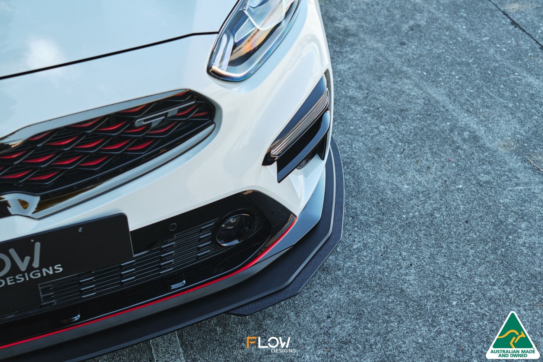 Flow Designs Cerato GT PFL Front Lip Splitter Extensions (Pair) - iilumolab
