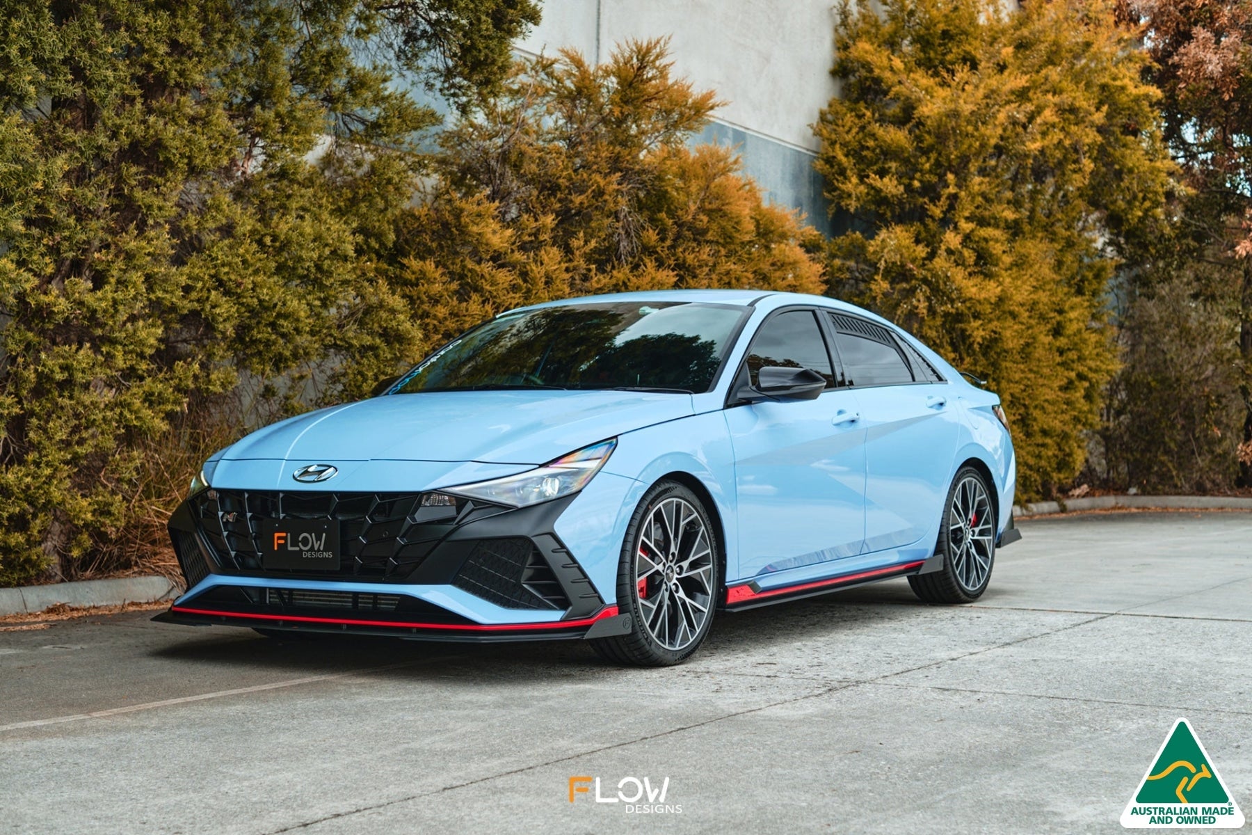 Flow Designs CN7 Elantra N Sedan 2021 Front Lip Splitter Winglets (Pair) - iilumolab