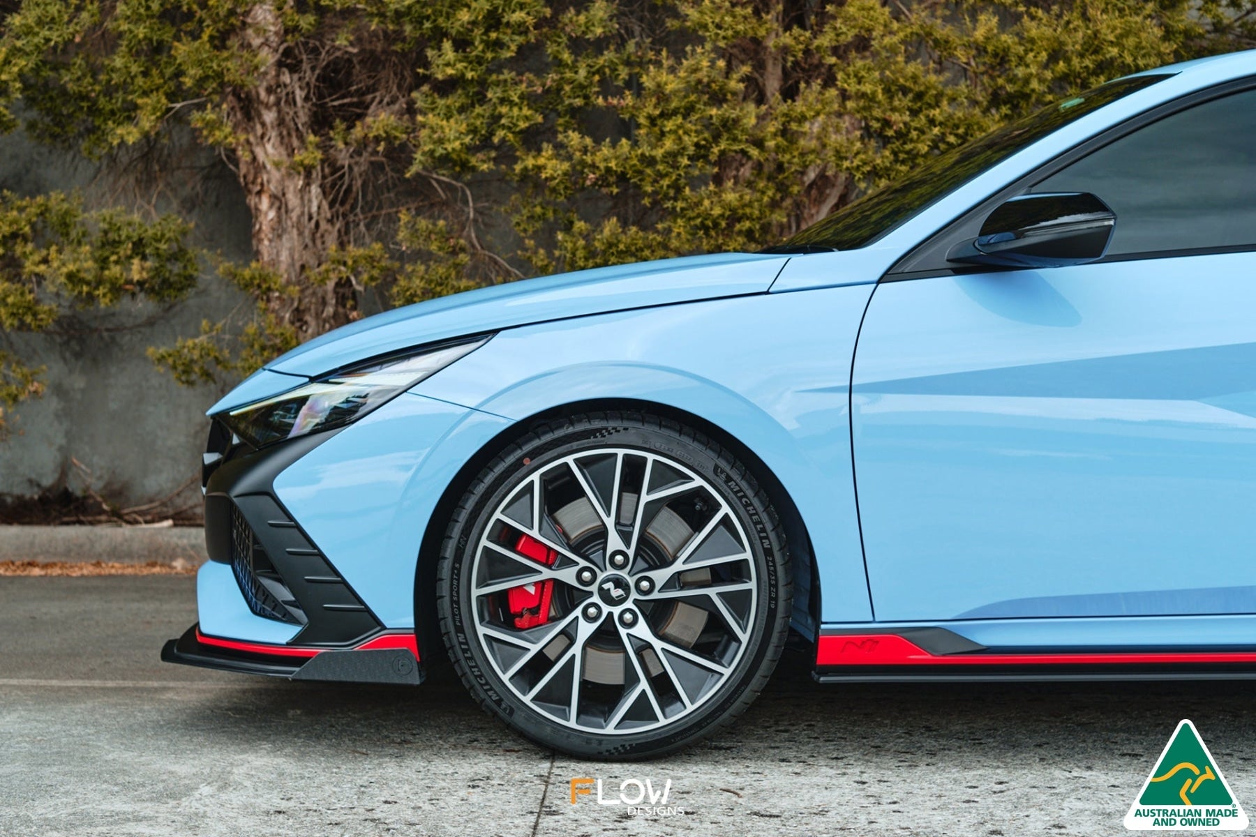 Flow Designs CN7 Elantra N Sedan 2021 Front Lip Splitter Winglets (Pair) - iilumolab