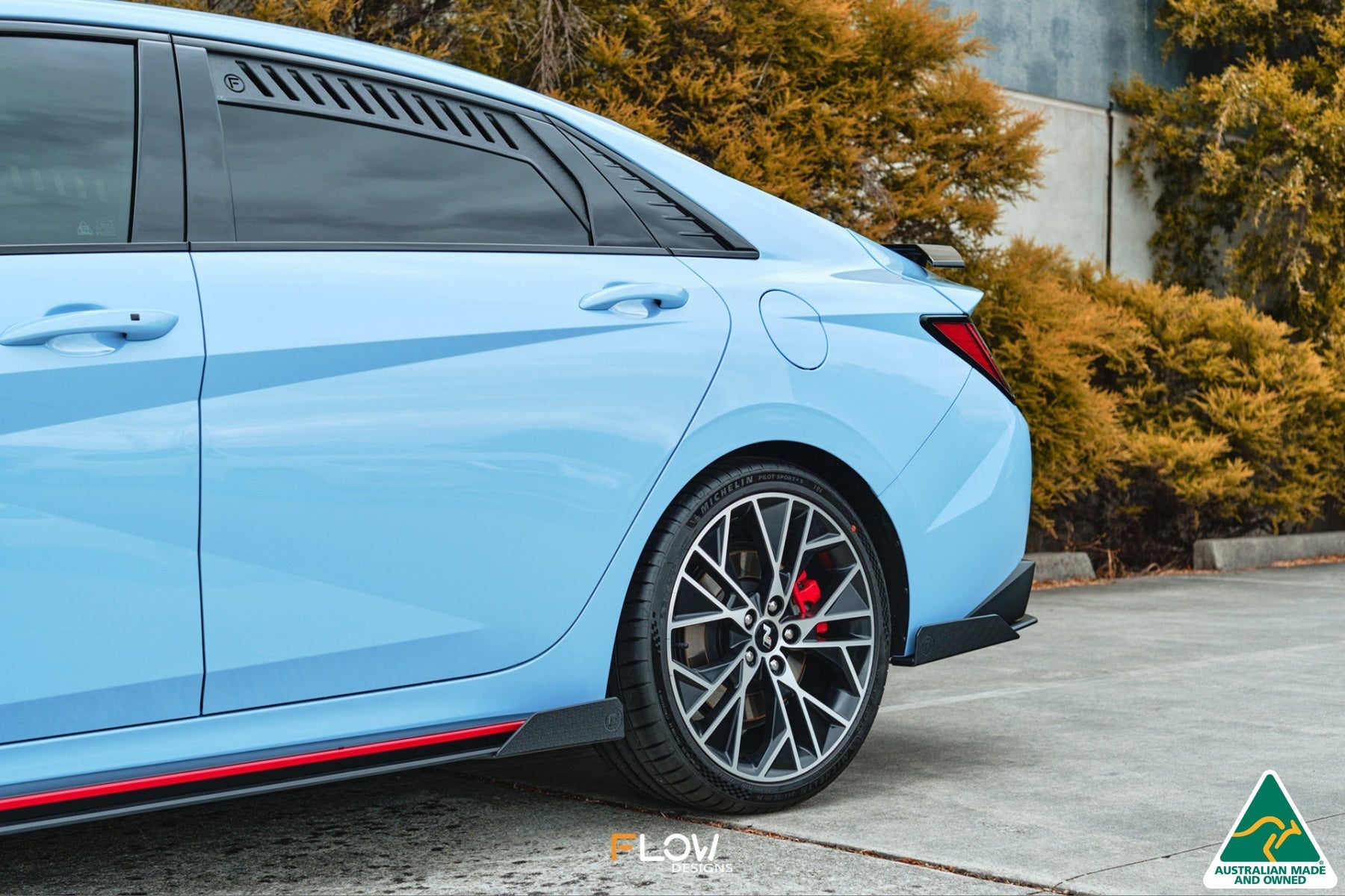 Flow Designs CN7 i30N Sedan 2021-2023 Side Skirt Splitter Winglets (Pair) - iilumolab