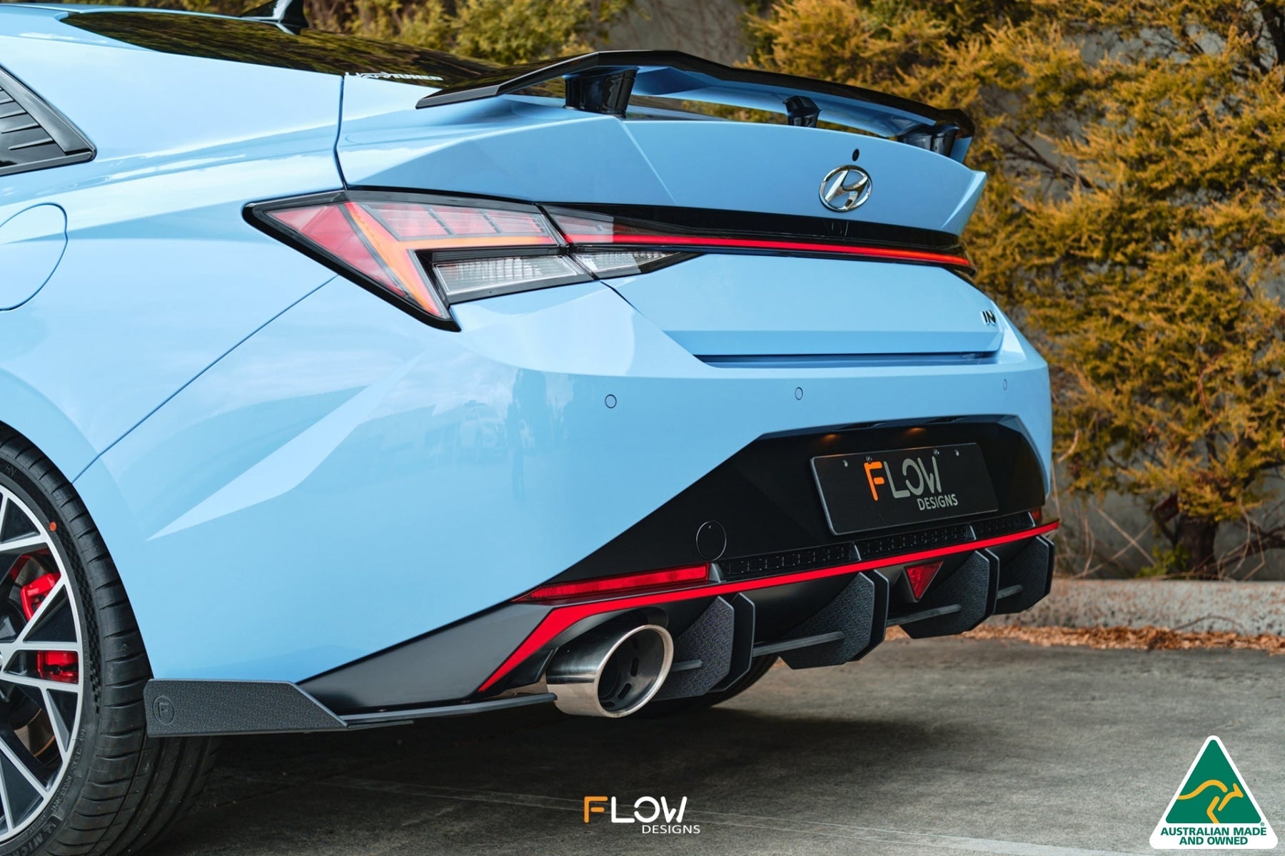 Flow Designs CN7 i30N Sedan 2021 Flow-Lock Rear Diffuser - iilumolab