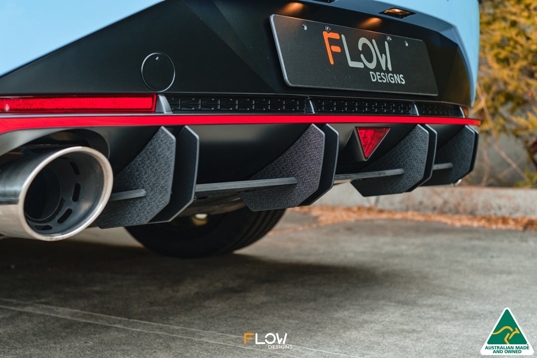 Flow Designs CN7 i30N Sedan 2021 Flow-Lock Rear Diffuser - iilumolab