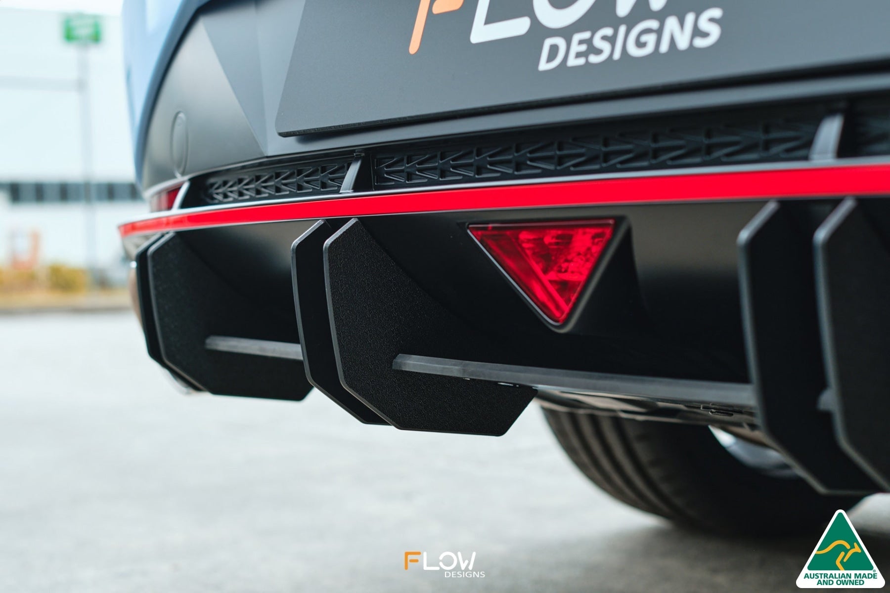 Flow Designs CN7 Elantra N Sedan 2021 Flow-Lock Rear Diffuser - iilumolab
