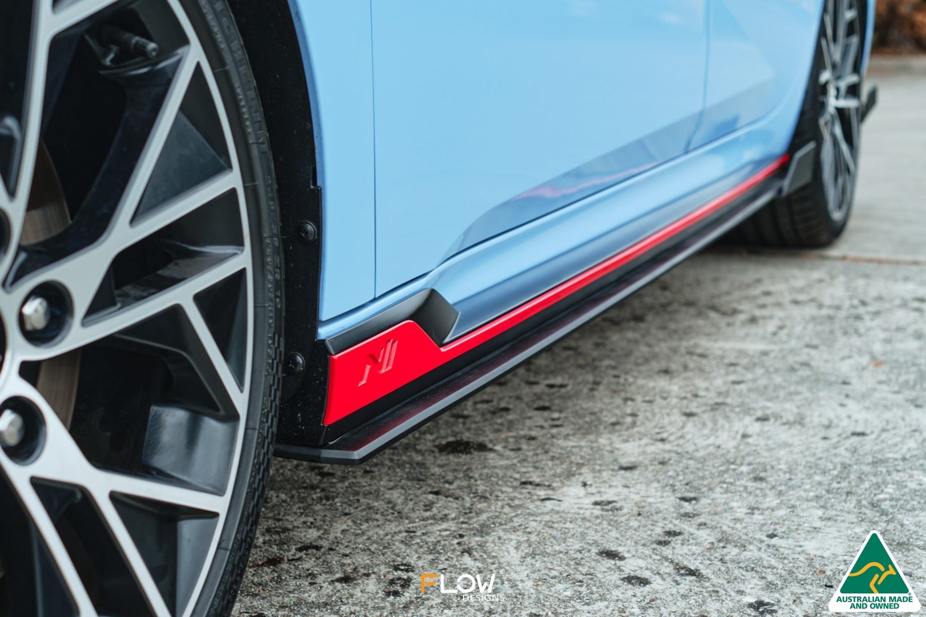 Flow Designs CN7 i30N Sedan 2021-2023 Side Skirt Splitters (Pair) - iilumolab