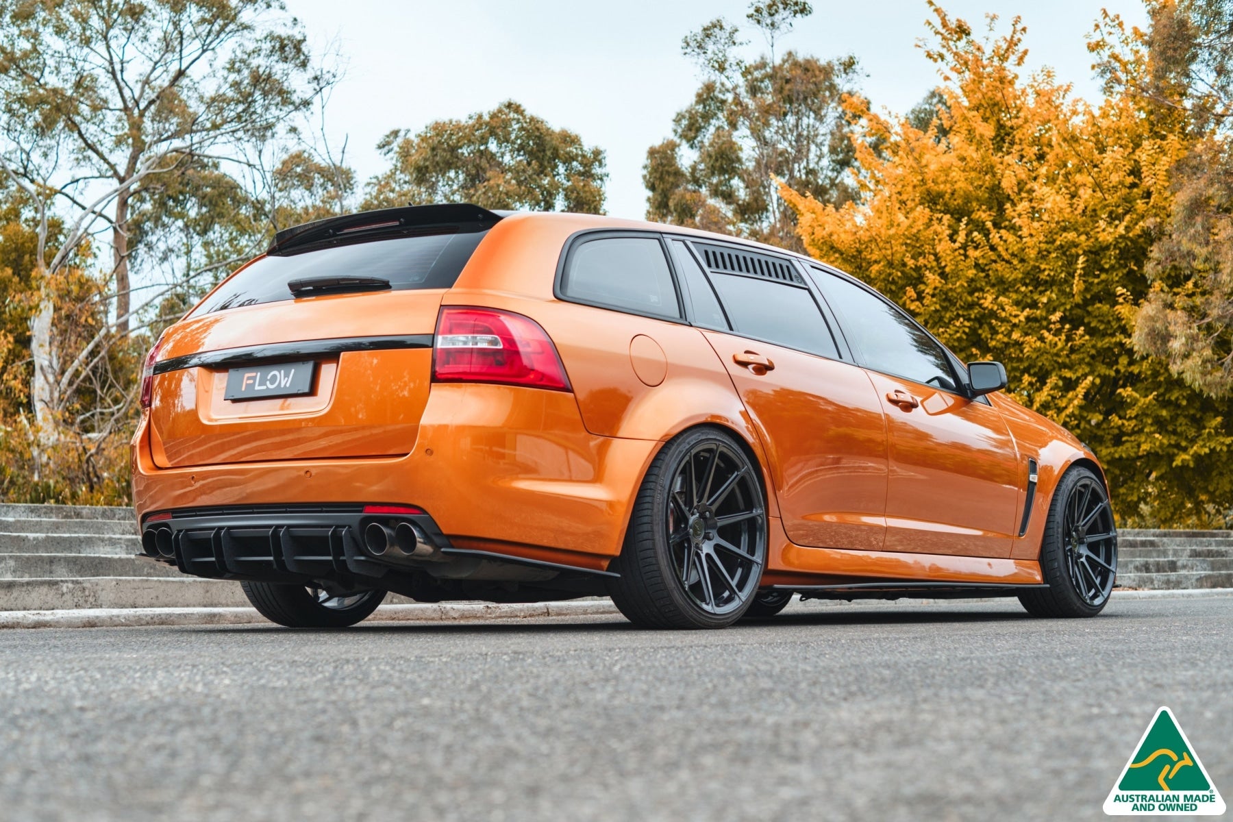 Flow Designs VF Commodore S2 Wagon Flow-Lock Rear Diffuser - iilumolab