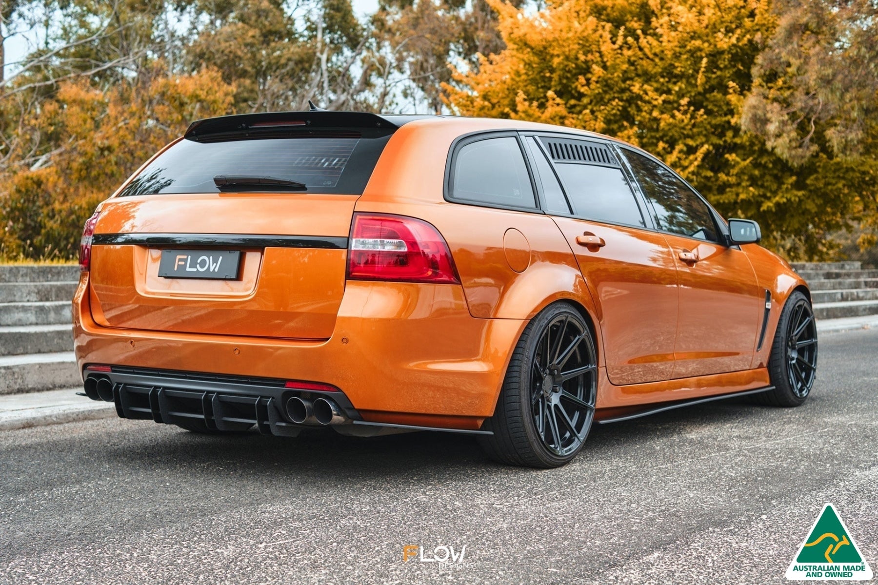 Flow Designs VE Commodore Wagon Rear Spoiler Extension