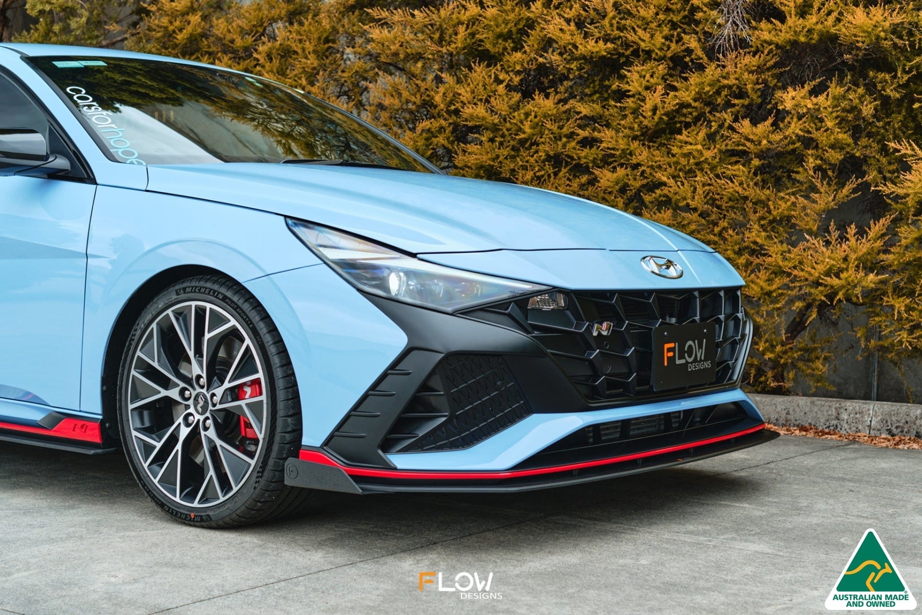 Flow Designs CN7 i30N Sedan 2021-2023 Front Lip Splitter Winglets (Pair) - iilumolab