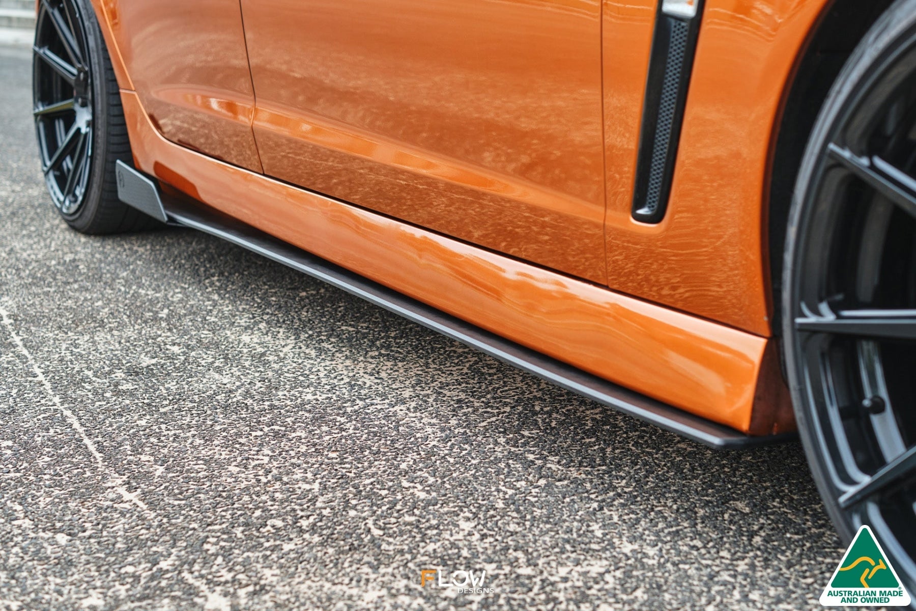 Flow Designs VF Commodore S2 Wagon Side Skirt Splitter Winglets (Pair)