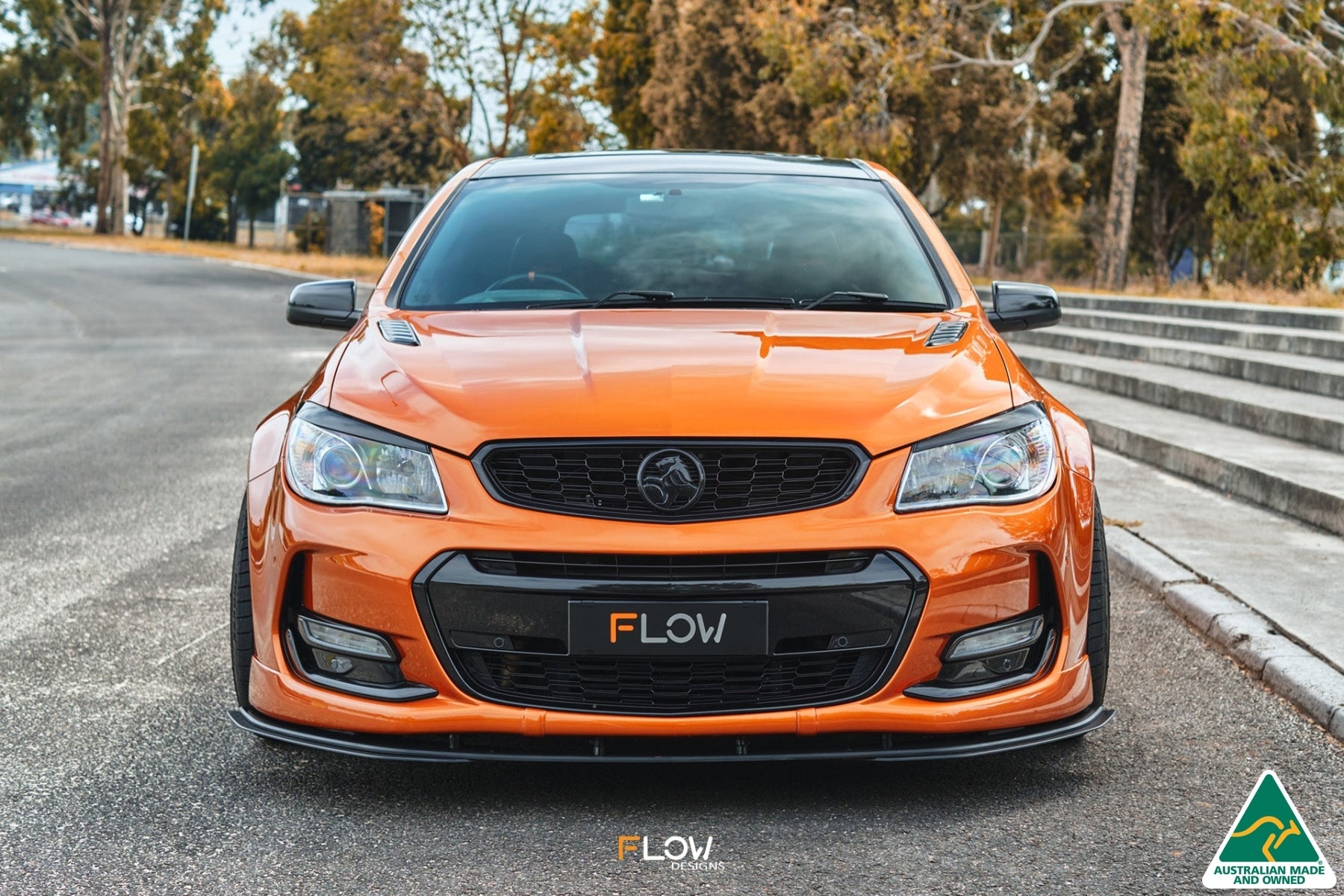 Flow Designs VF Commodore S2 Wagon Front Lip Splitter Extensions (Pair) - iilumolab