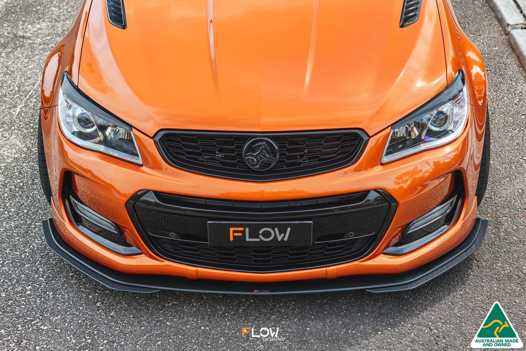 Flow Designs VF Commodore S2 Wagon Front Lip Splitter Extensions (Pair) - iilumolab
