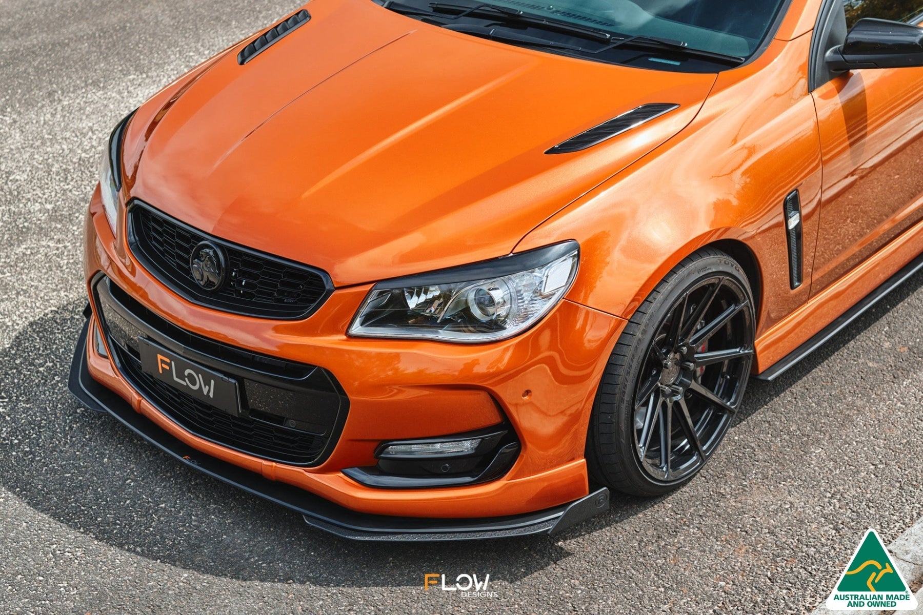 Flow Designs VF Commodore S2 Wagon Front Lip Splitter - iilumolab