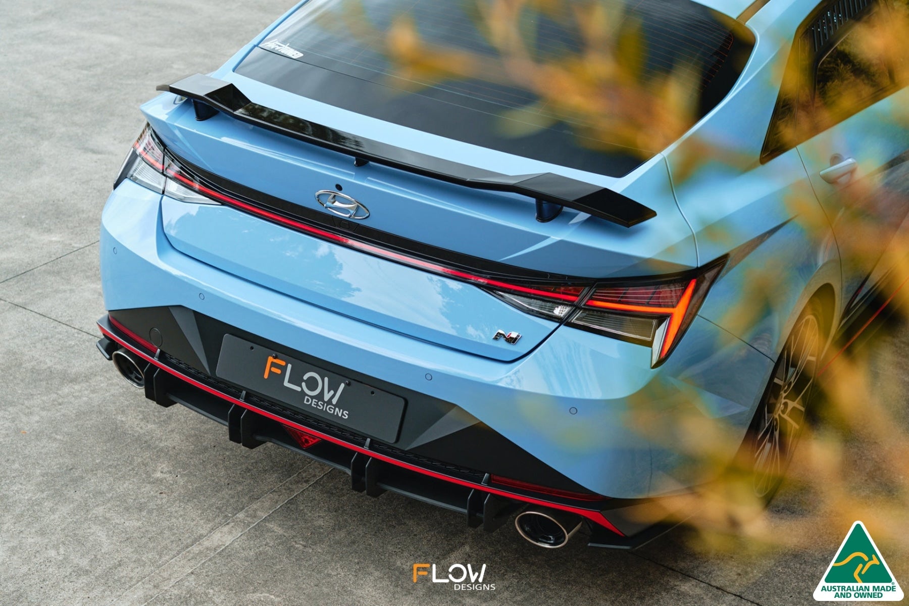 Flow Designs CN7 i30N Sedan 2021 Flow-Lock Rear Diffuser - iilumolab