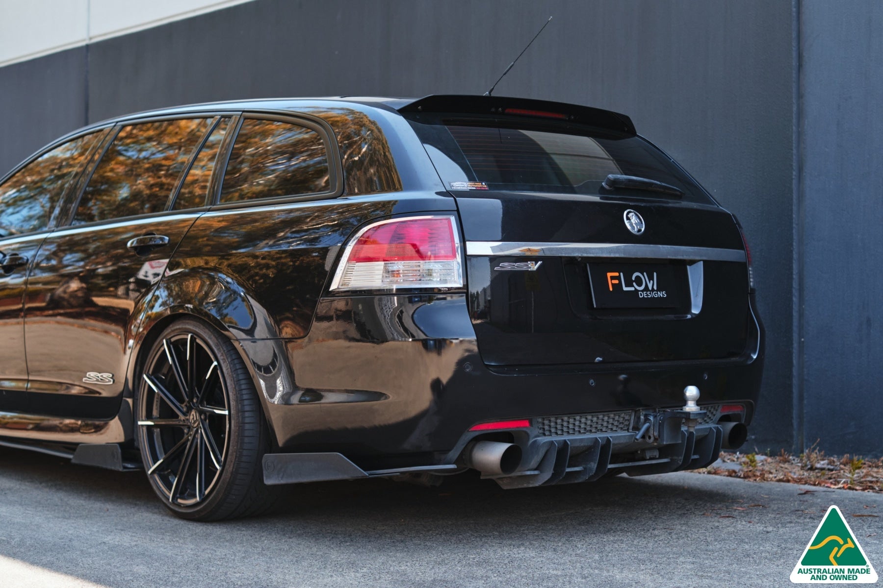 Flow Designs VE Commodore Wagon Rear Spoiler Extension
