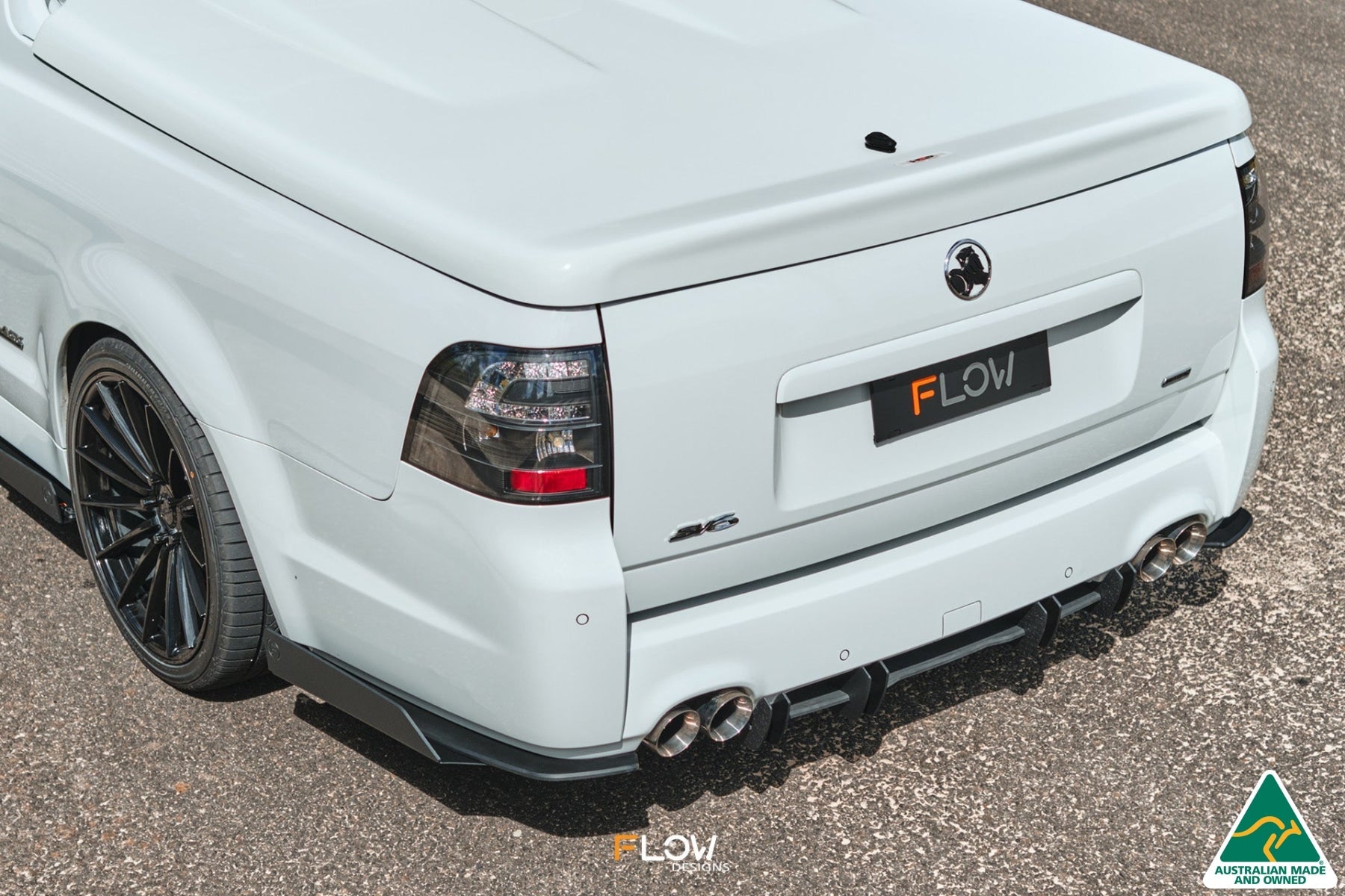 Flow Designs VF Commodore S2 Ute Flow-Lock Rear Diffuser - iilumolab