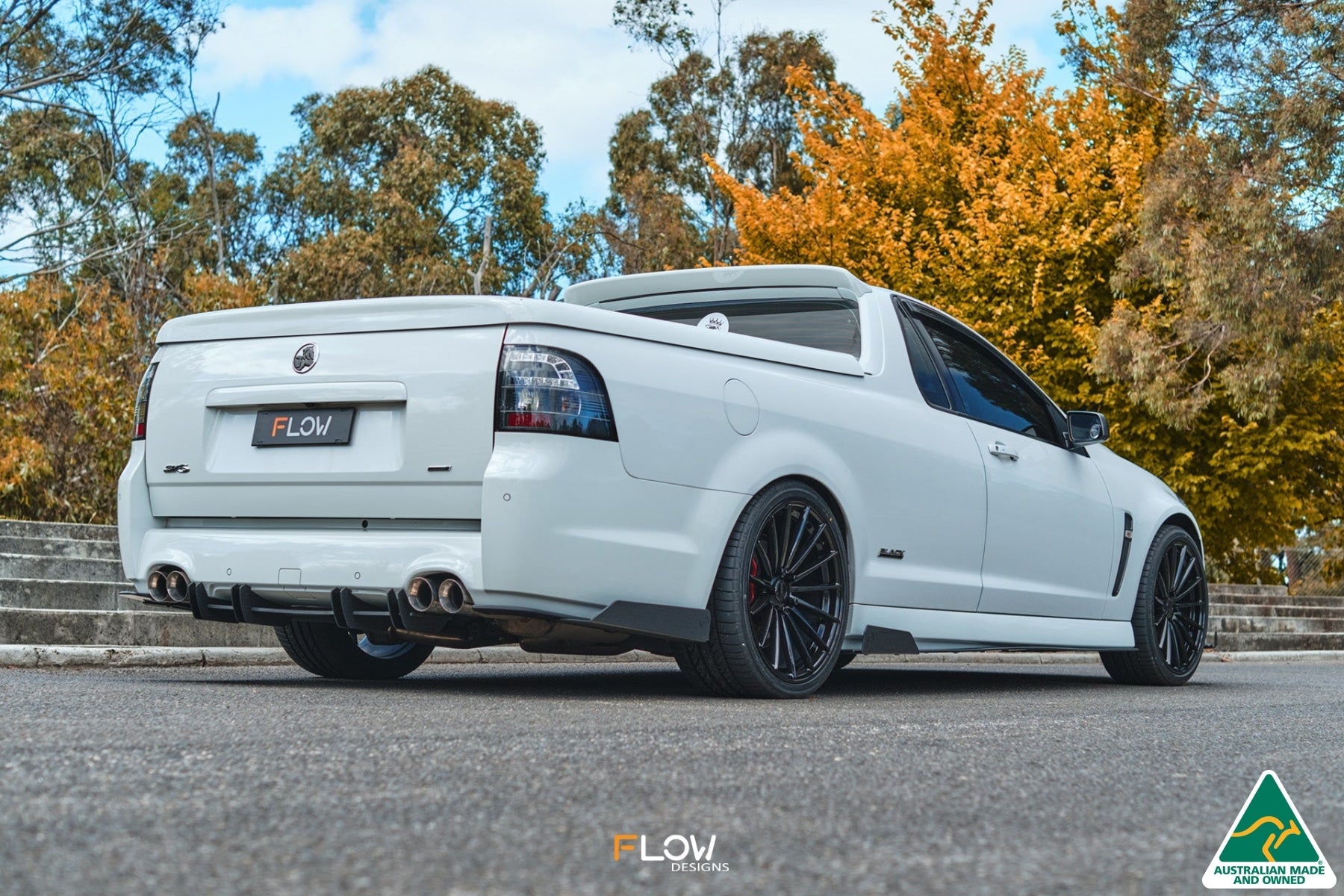 Flow Designs VF Commodore S2 Ute Side Skirt Splitter Winglets (Pair)