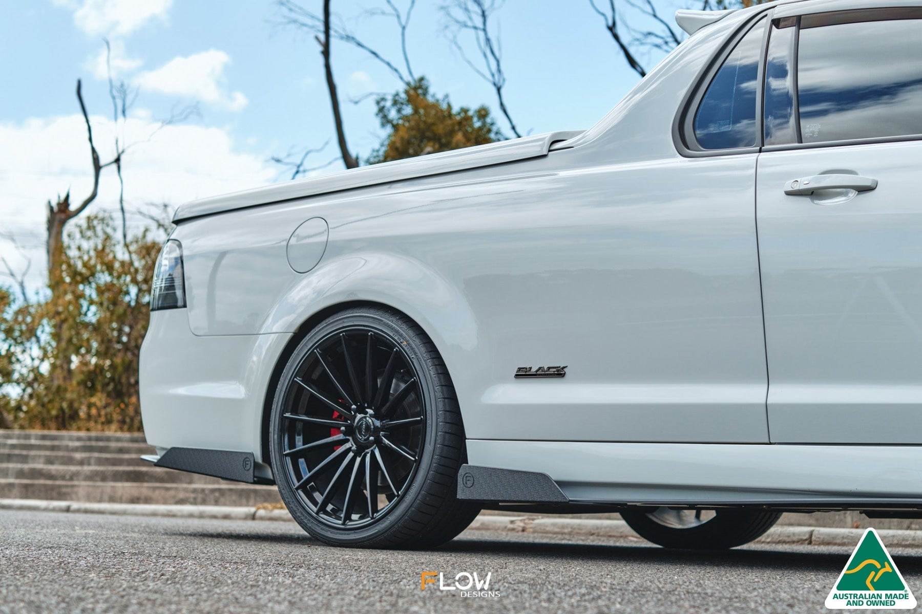 Flow Designs VF Commodore S2 Ute Side Skirt Splitter Winglets (Pair)