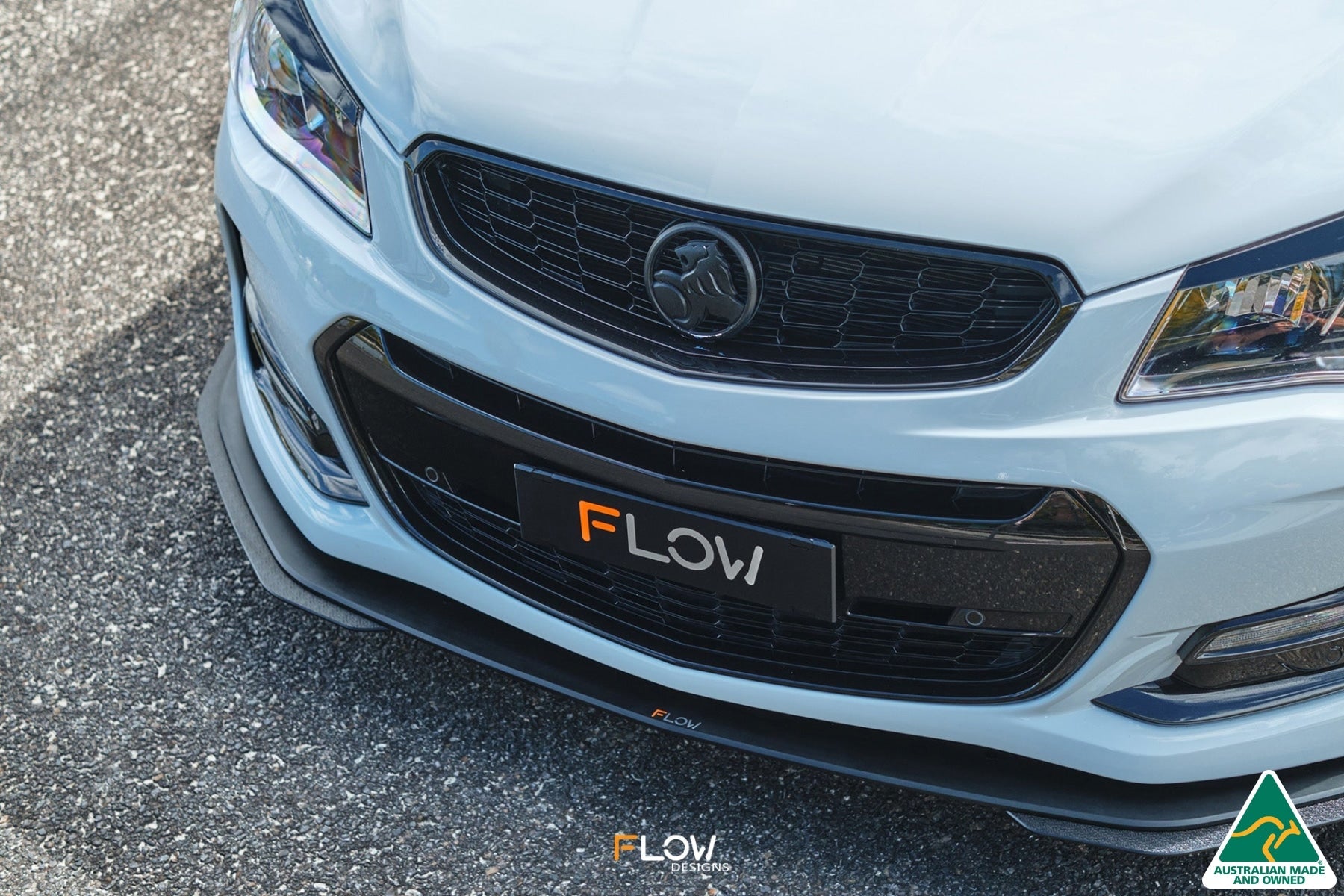 Flow Designs VF Commodore S2 Ute Front Lip Splitter Extensions (Pair) - iilumolab