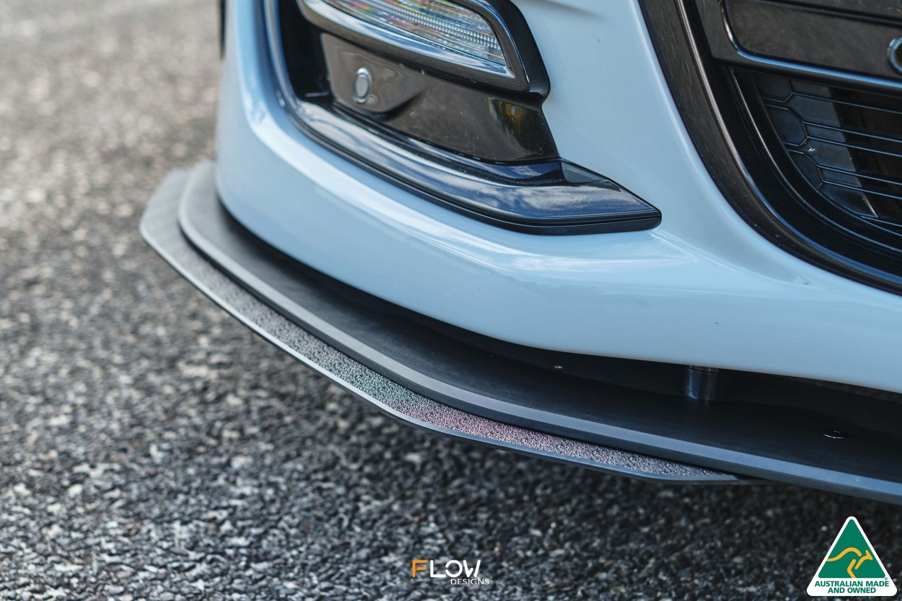 Flow Designs VF Commodore S2 Ute Front Lip Splitter Extensions (Pair) - iilumolab