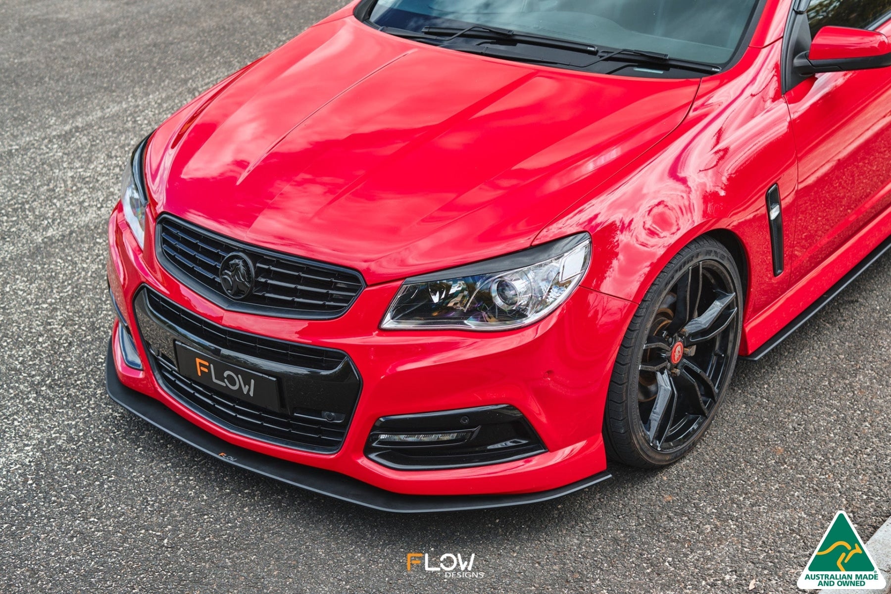 Flow Designs VF Commodore S1 Sedan Front Lip Splitter - iilumolab