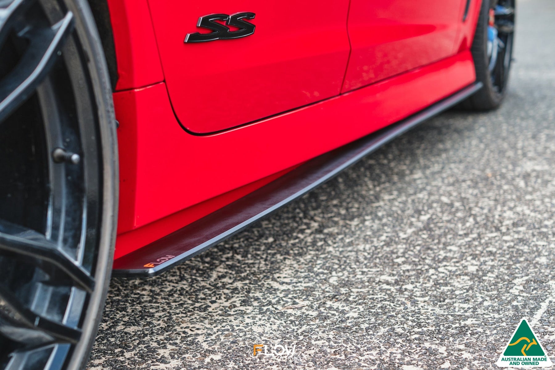 Flow Designs VF Commodore S1 Sedan Side Skirt Splitters (Pair)
