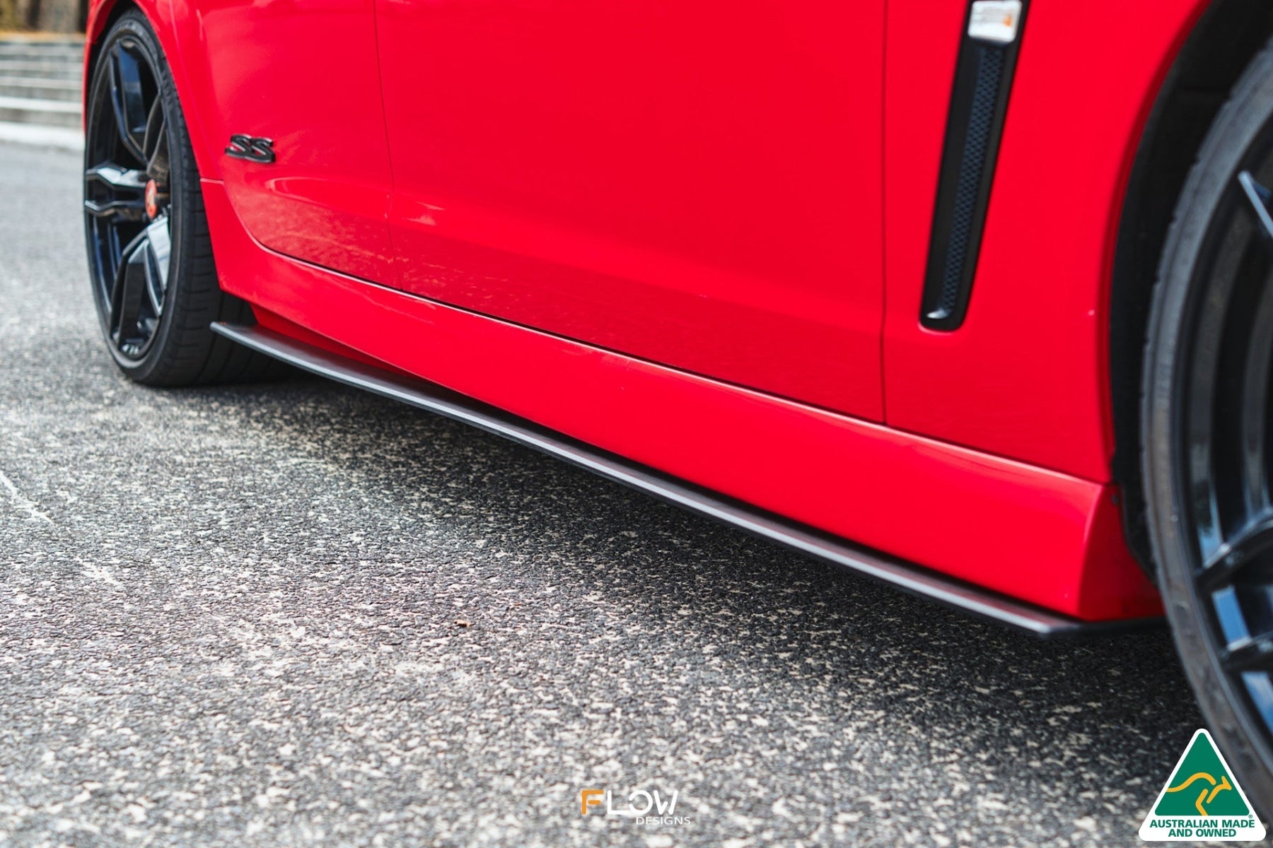 Flow Designs VF Commodore S1 Sedan Side Skirt Splitters (Pair)