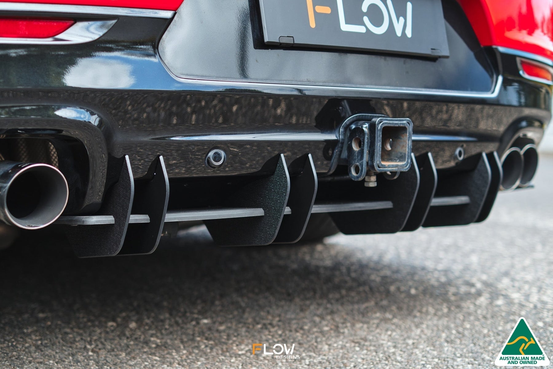 Flow Designs VF Commodore S1 Sedan Flow-Lock Rear Diffuser - iilumolab
