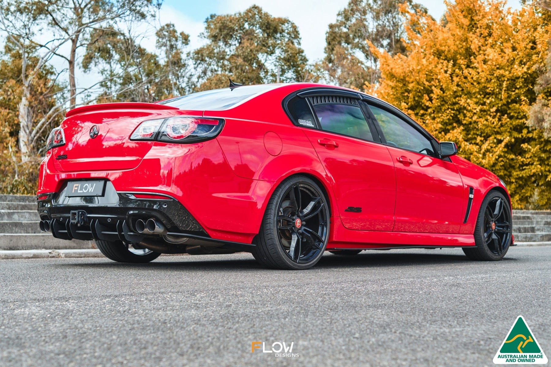 Flow Designs VF Commodore S1 Sedan Flow-Lock Rear Diffuser - iilumolab