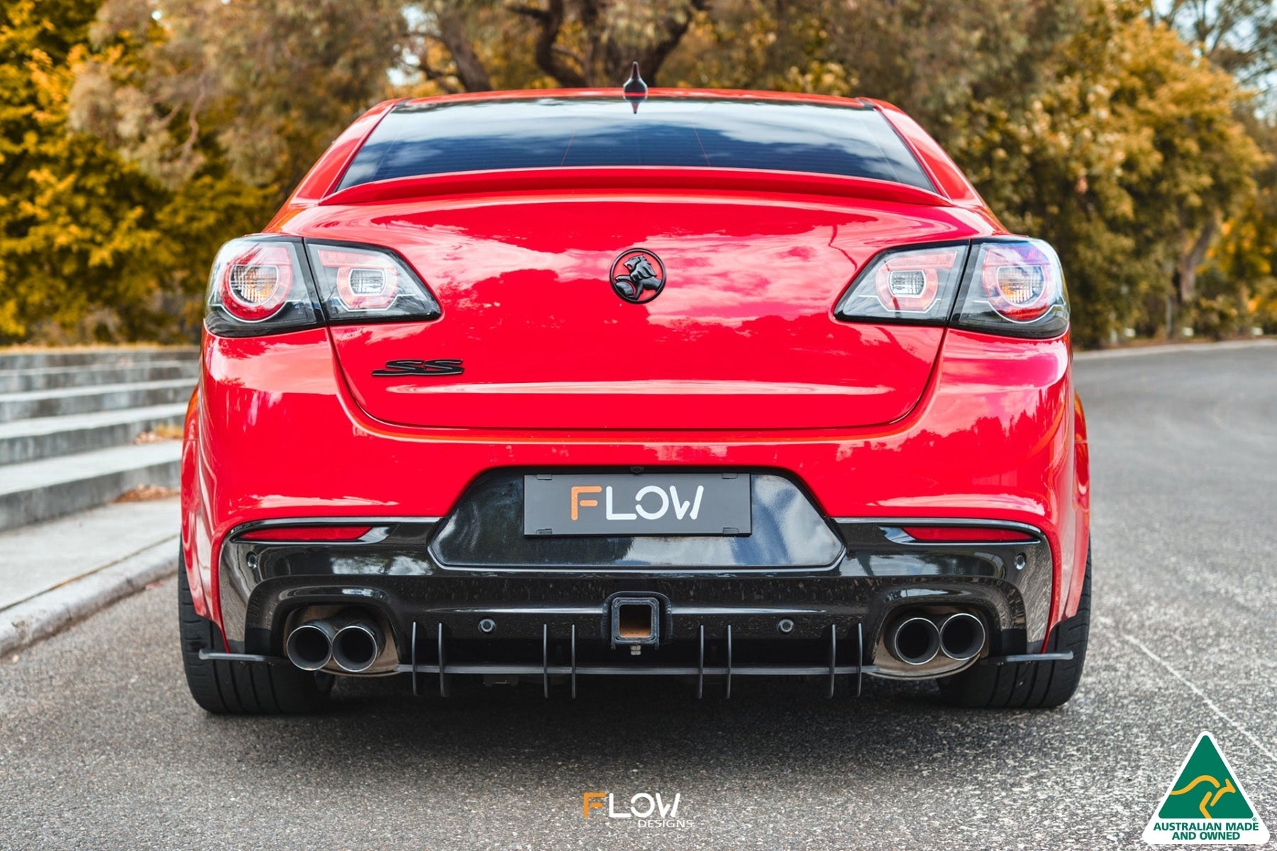 Flow Designs VF Commodore S1 Sedan Flow-Lock Rear Diffuser - iilumolab