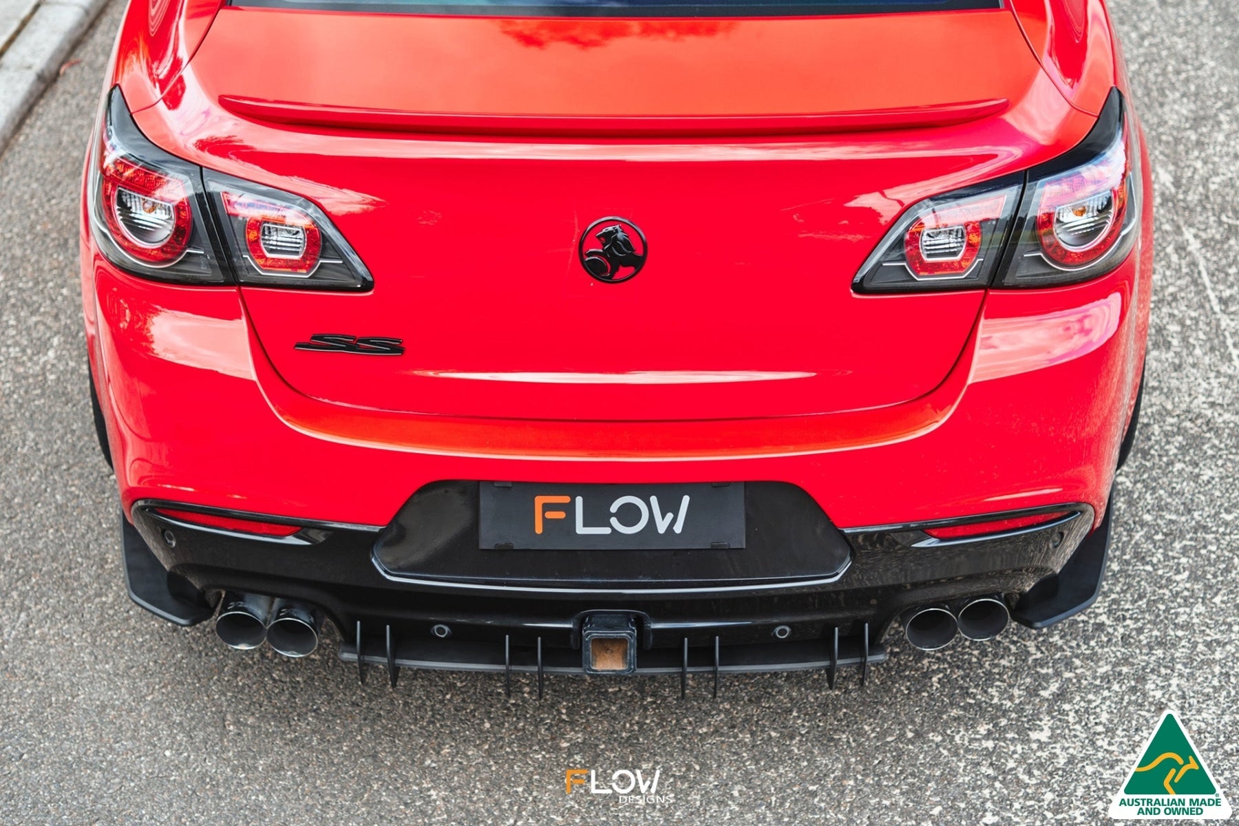 Flow Designs VF Commodore S1 Sedan Flow-Lock Rear Diffuser - iilumolab