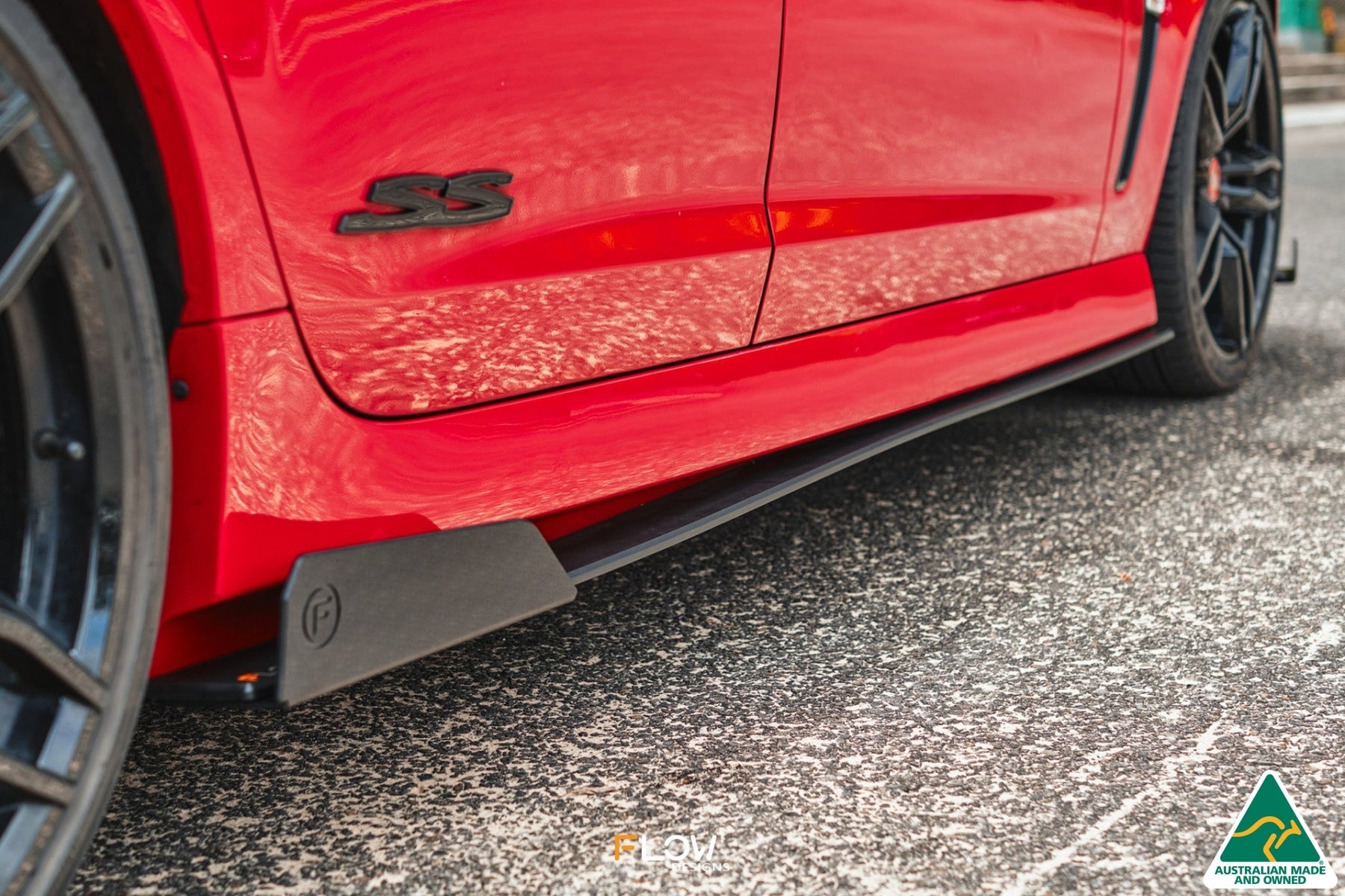 Flow Designs VF Commodore S1 Sedan Side Skirt Splitters (Pair)