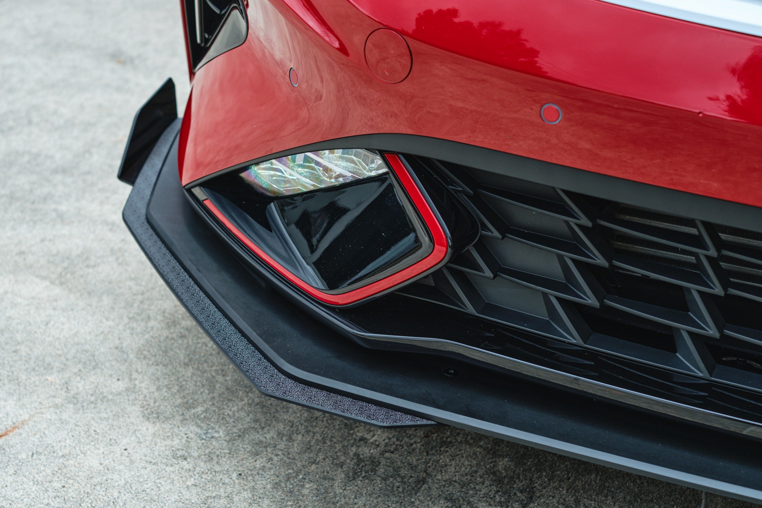 Flow Designs Cerato GT Facelift Front Lip Splitter & Mounting Brace - iilumolab