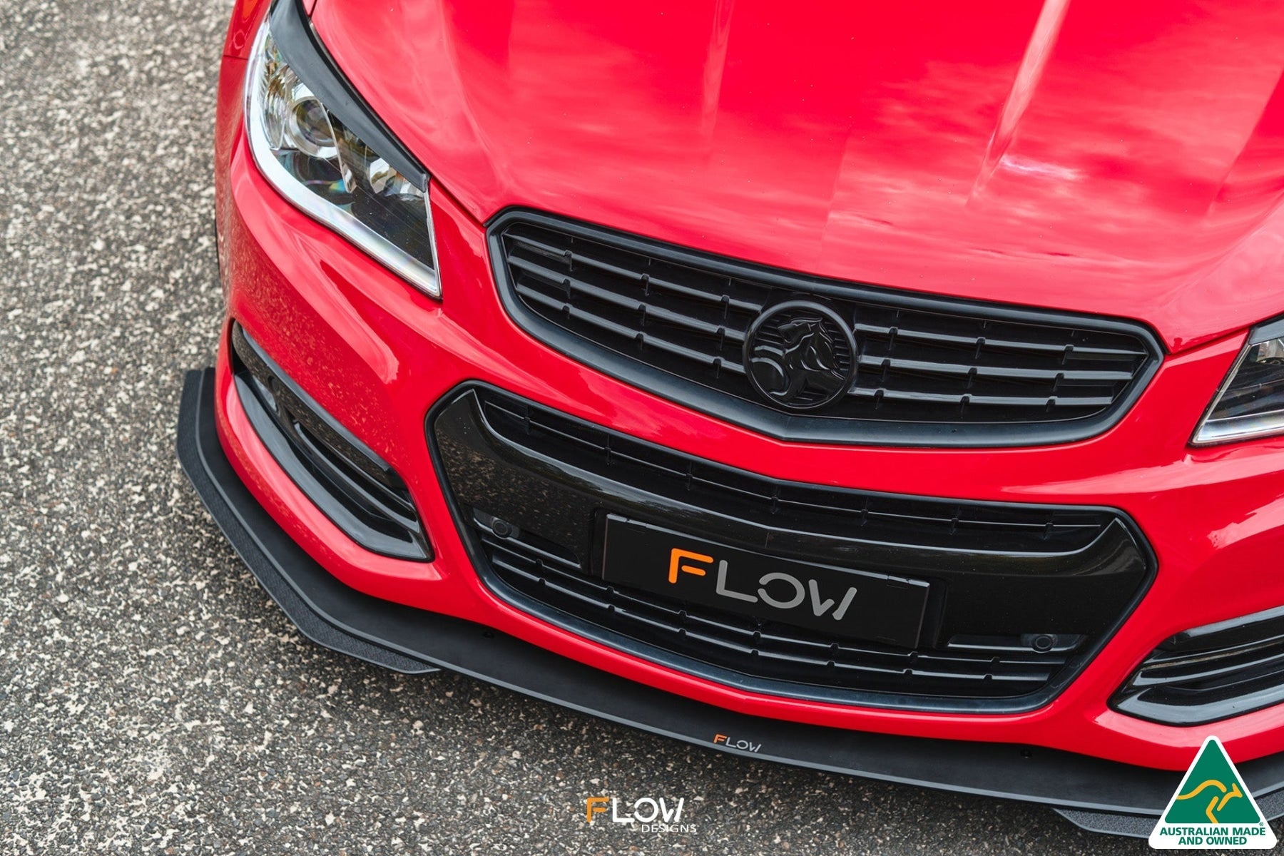 Flow Designs VF Commodore S1 Sedan Front Lip Splitter Extensions (Pair) - iilumolab