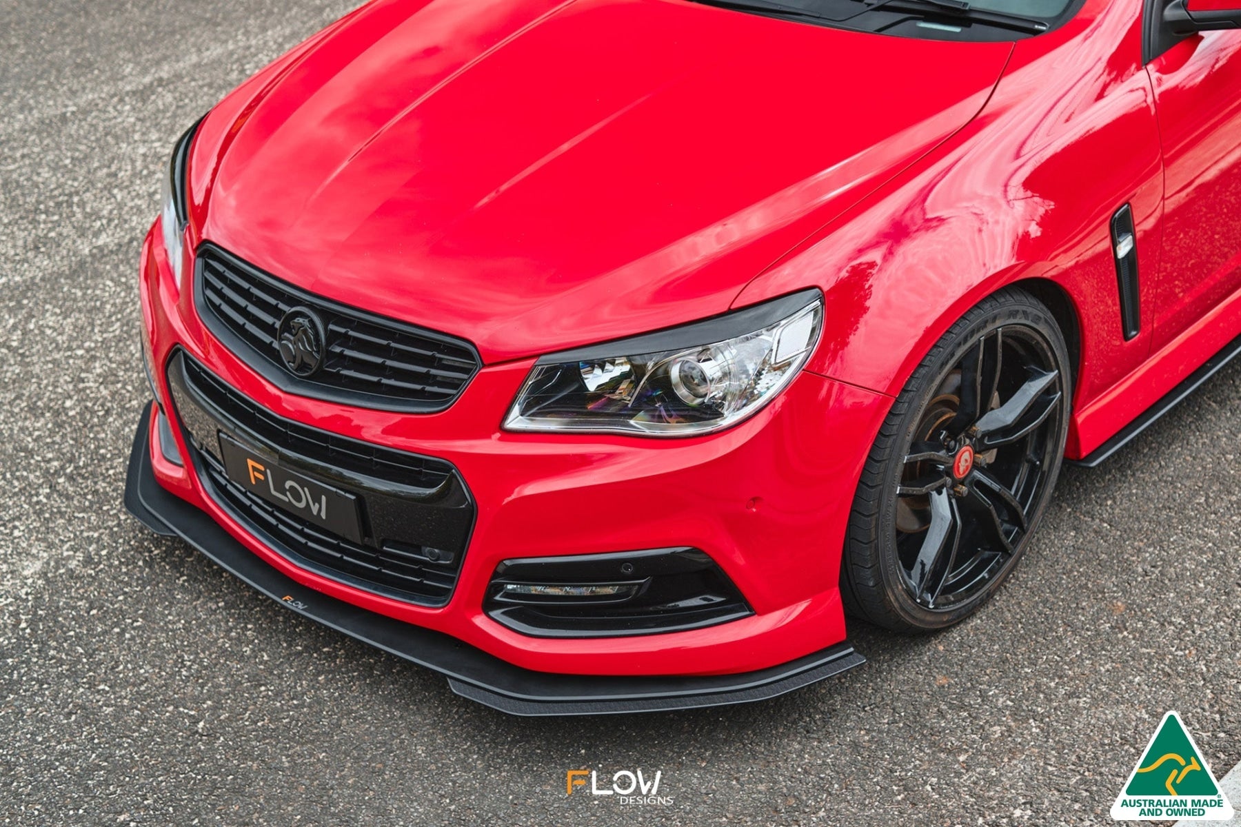 Flow Designs VF Commodore S1 Sedan Front Lip Splitter Extensions (Pair) - iilumolab