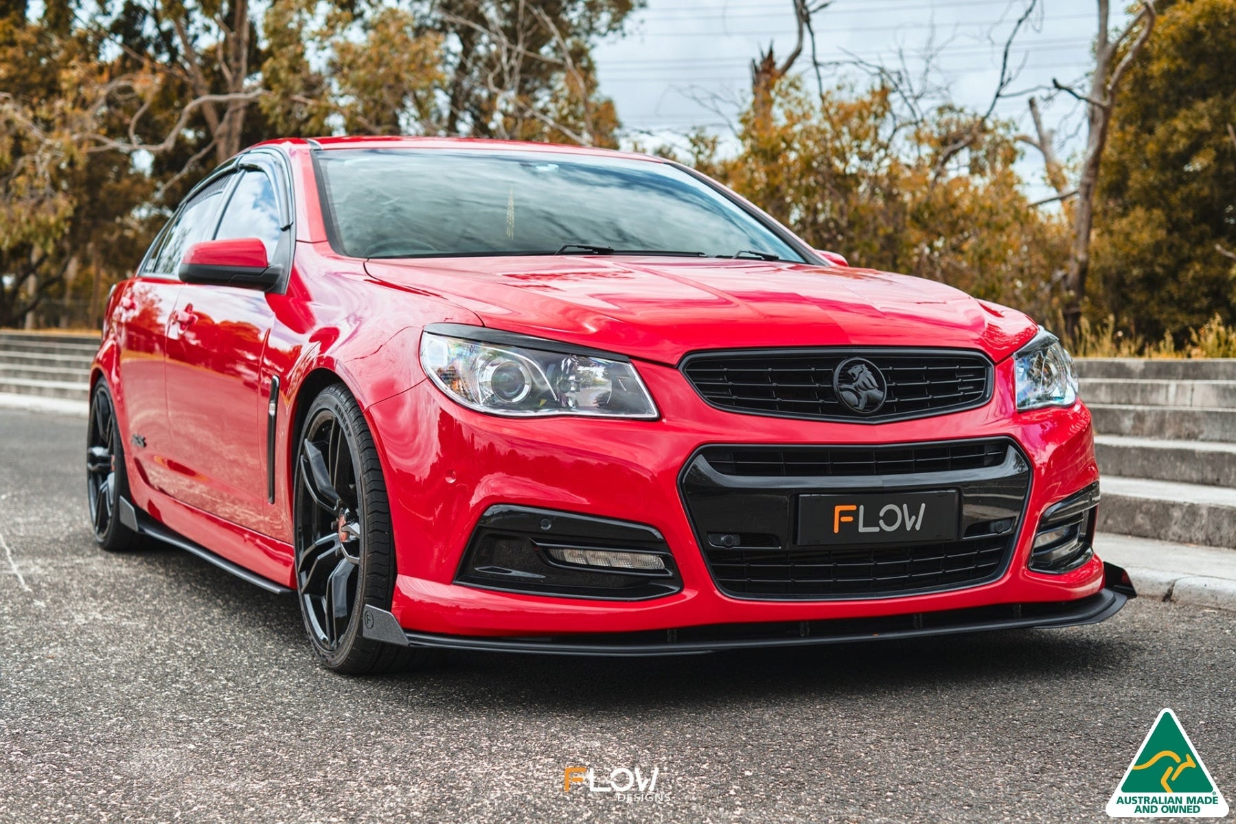 VF Commodore S1 Sedan Front Lip Splitter Winglets (Pair) - iilumolab