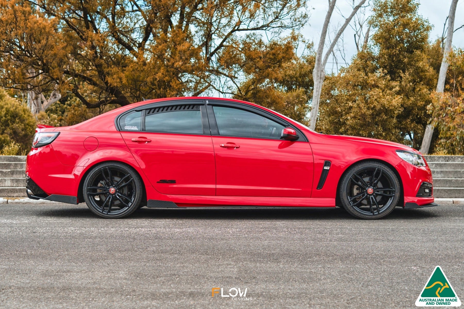 Flow Designs VF Commodore S1 Sedan Side Skirt Splitter Winglets (Pair) - iilumolab