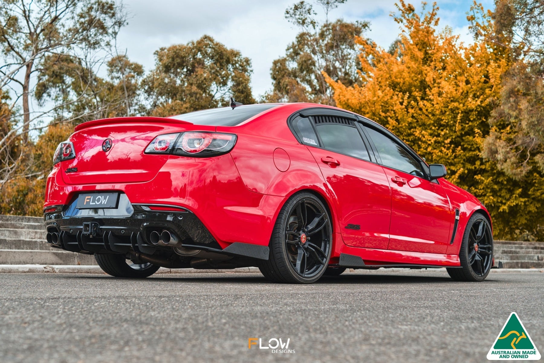 Flow Designs VF Commodore S1 Sedan Rear Spat Winglets (Pair) - iilumolab