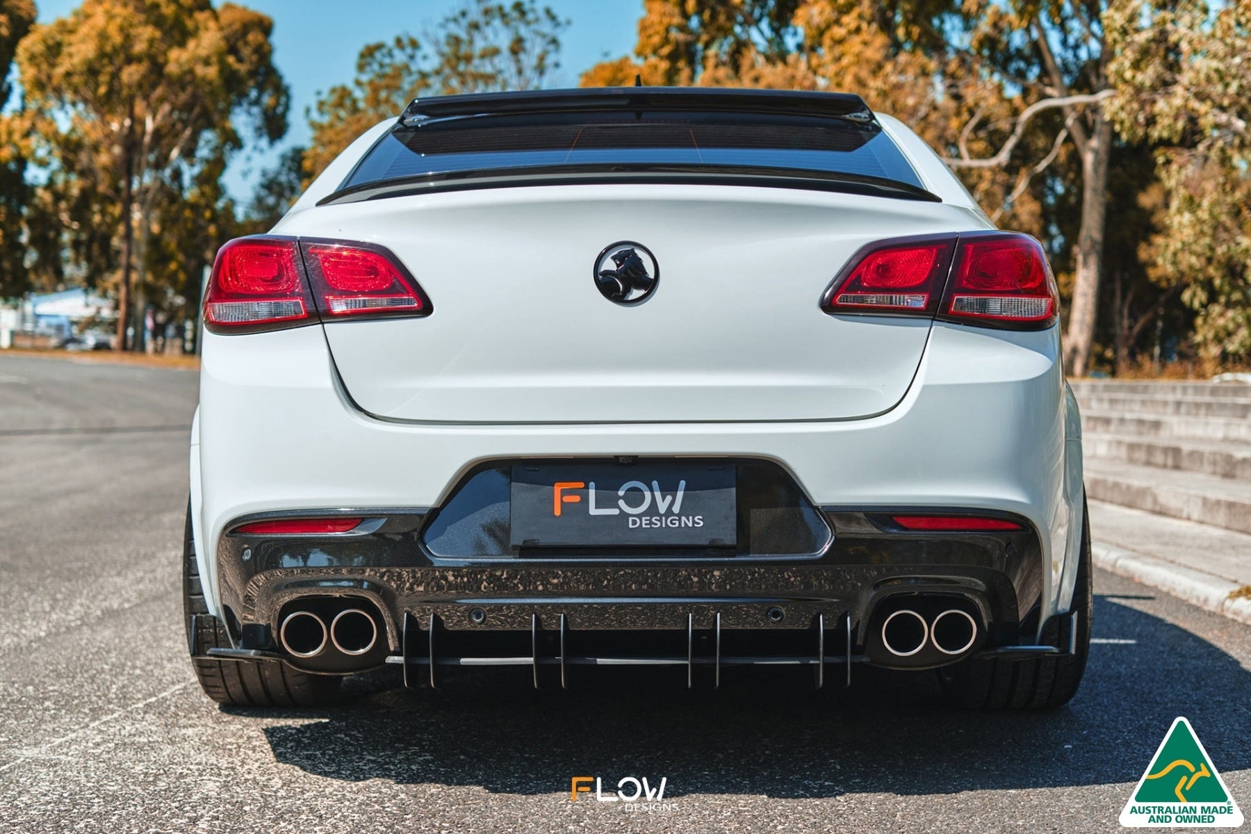 Flow Designs VF Commodore S2 Sedan Flow-Lock Rear Diffuser - iilumolab