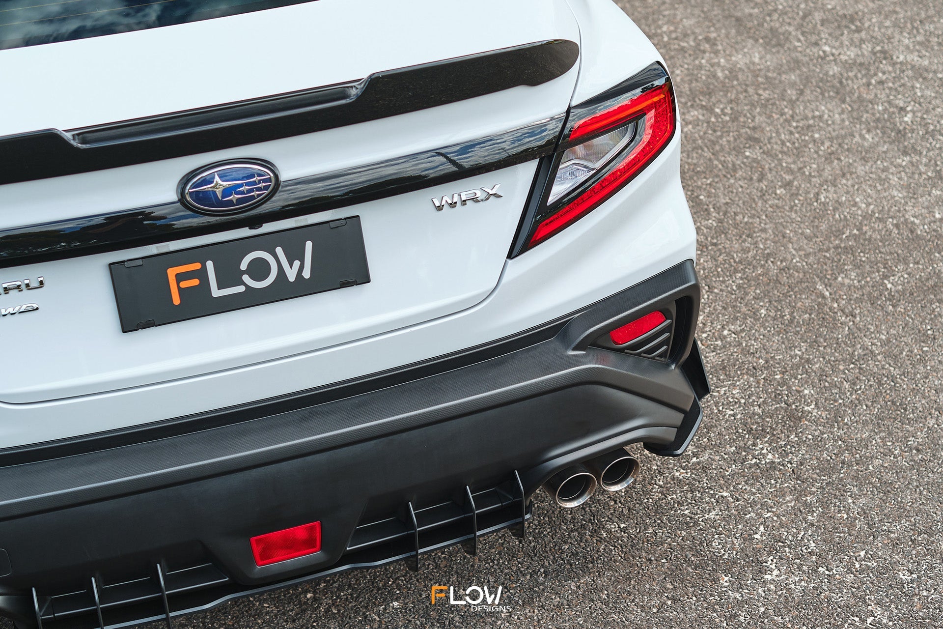 Flow Designs VB WRX Flow-Lock Rear Diffuser (TEXTURED) - iilumolab