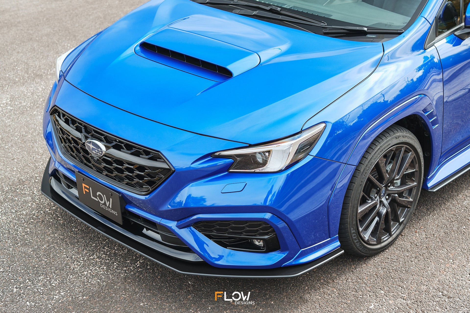 Flow Designs VB WRX Front Lip Splitter (GLOSS) - iilumolab