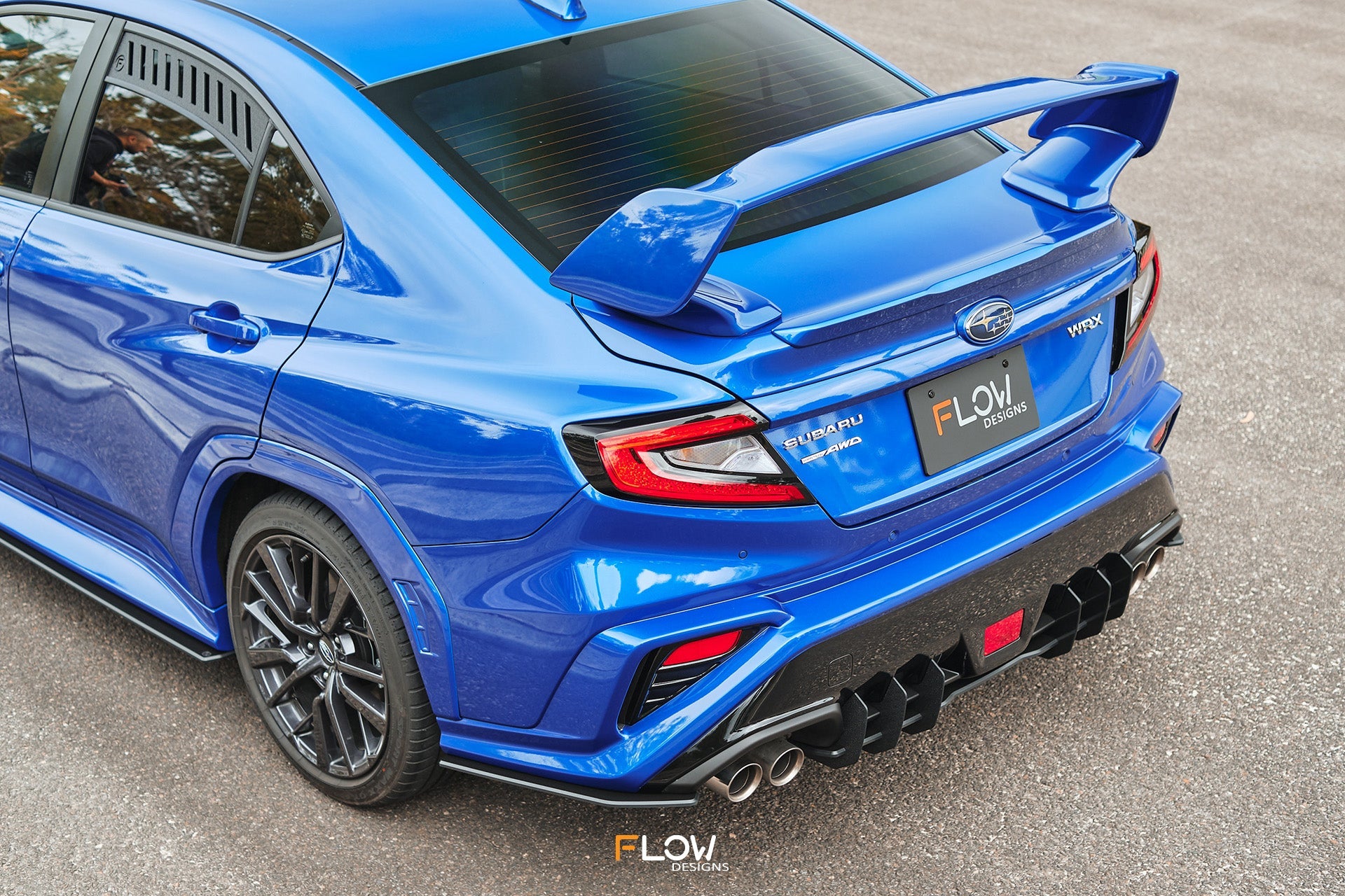 Flow Designs VB WRX Rear Spats (GLOSS; Pair) - iilumolab