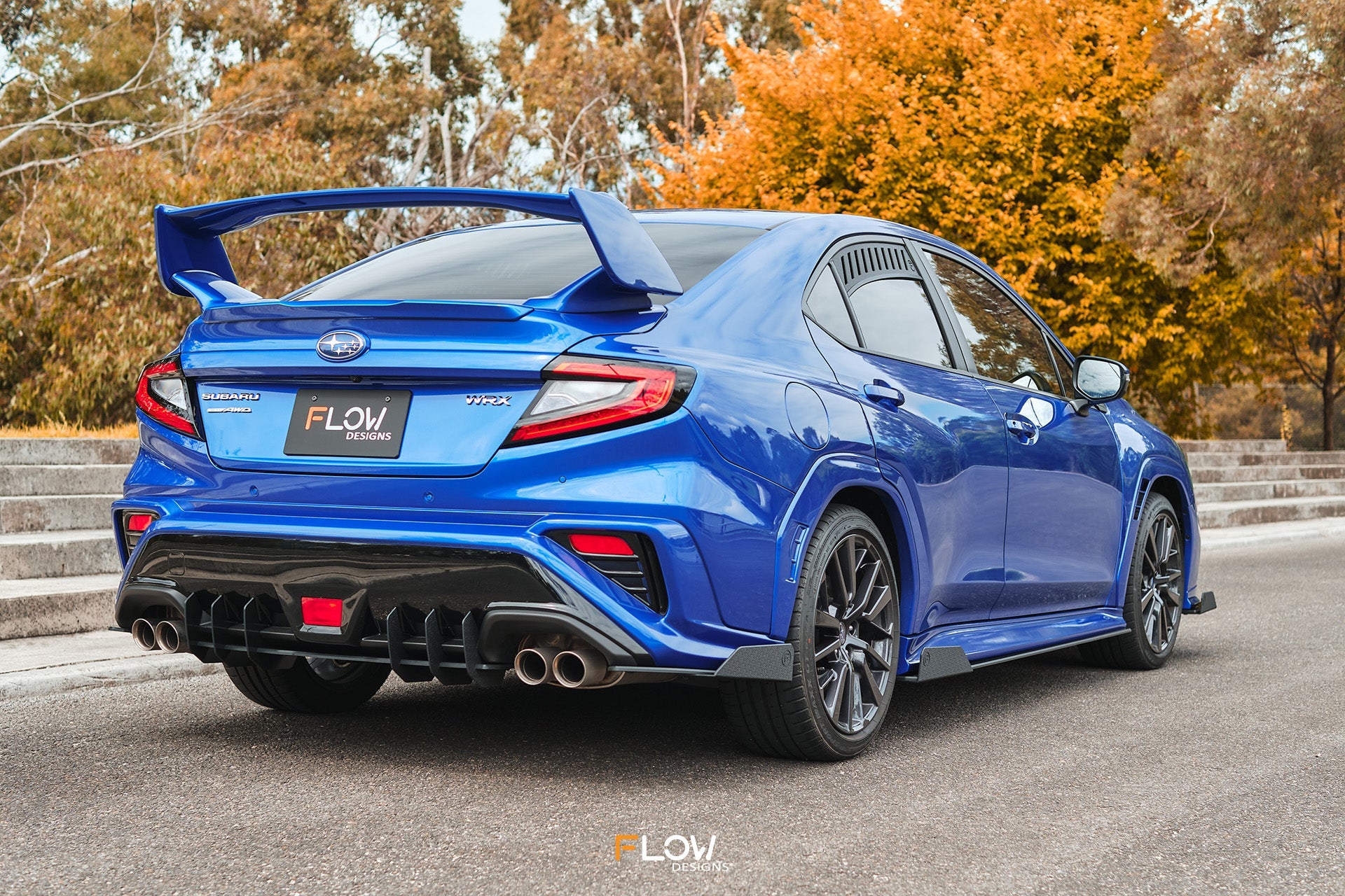 Flow Designs VB WRX Rear Spats (GLOSS; Pair) - iilumolab