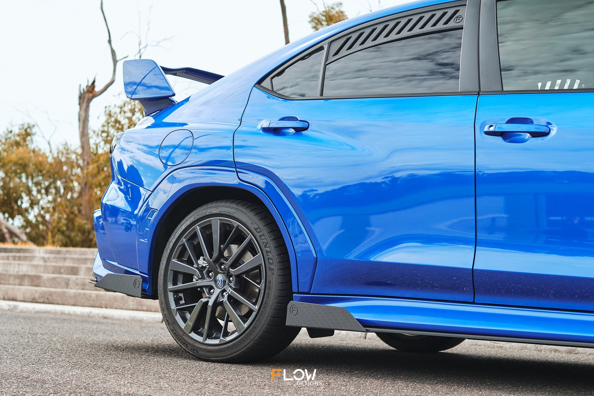 Flow Designs VB WRX Side Skirt Splitters (GLOSS: Pair) - iilumolab