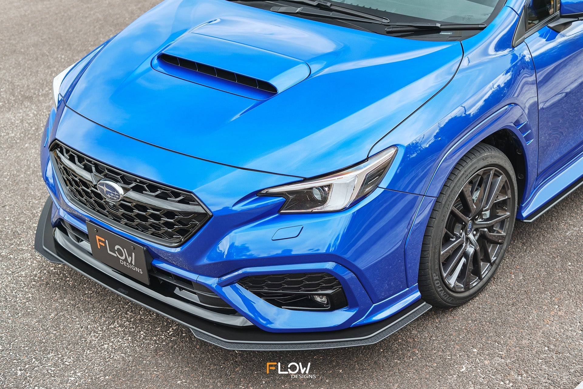 Flow Designs VB WRX Front Lip Splitter Extensions (Pair) - iilumolab
