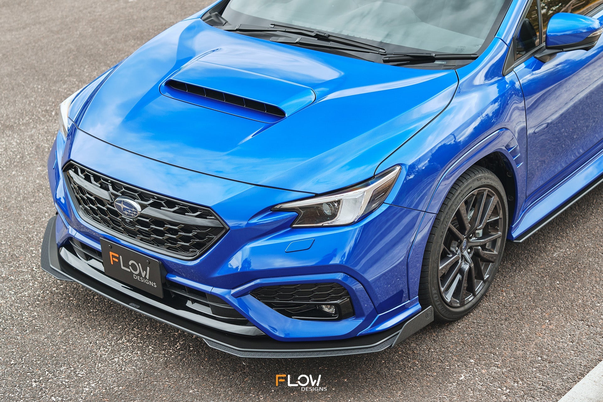 Flow Designs VB WRX Front Lip Splitter (GLOSS) - iilumolab