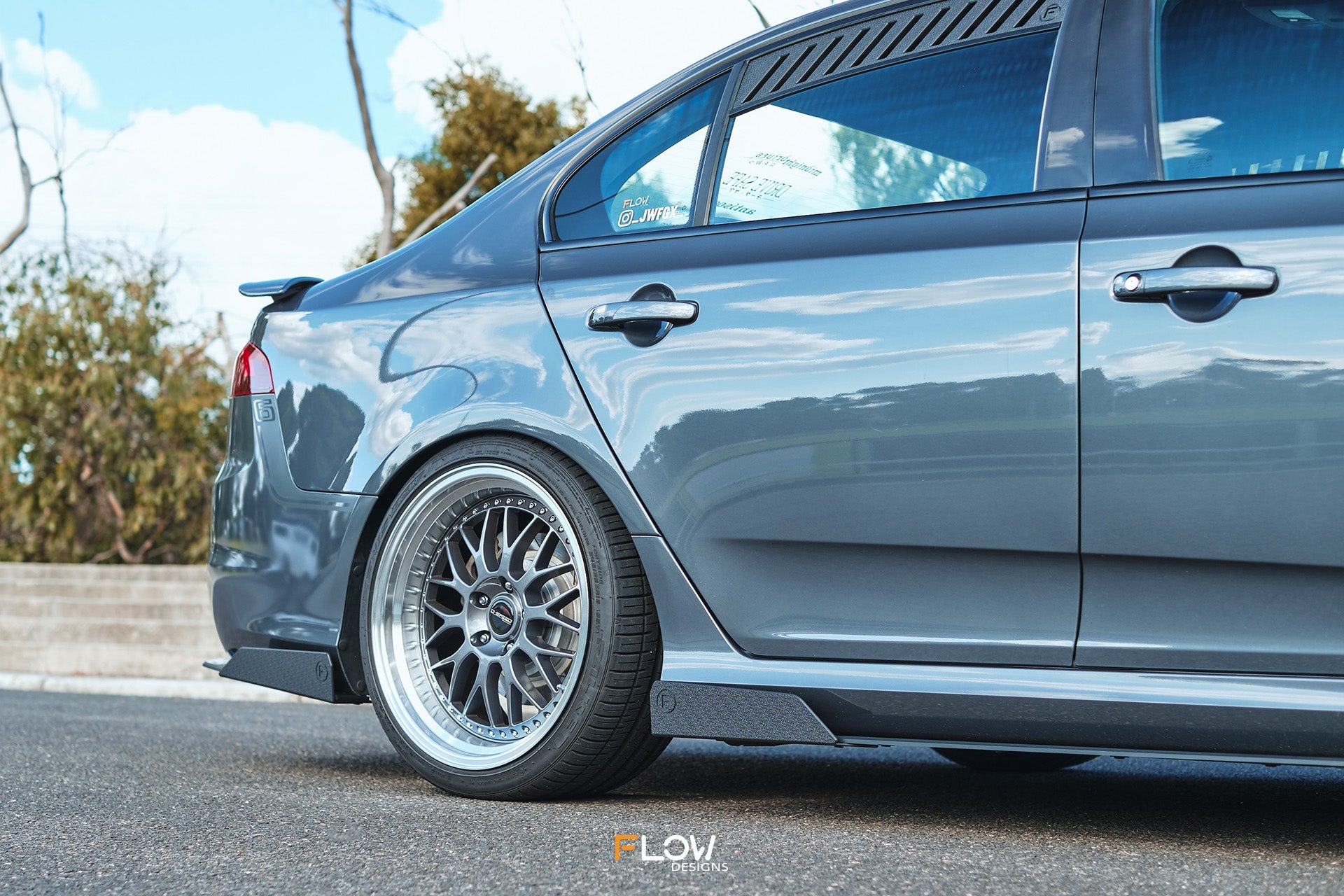 Flow Designs Falcon FGX Side Skirt Splitters (TEXTURED: Pair) - iilumolab
