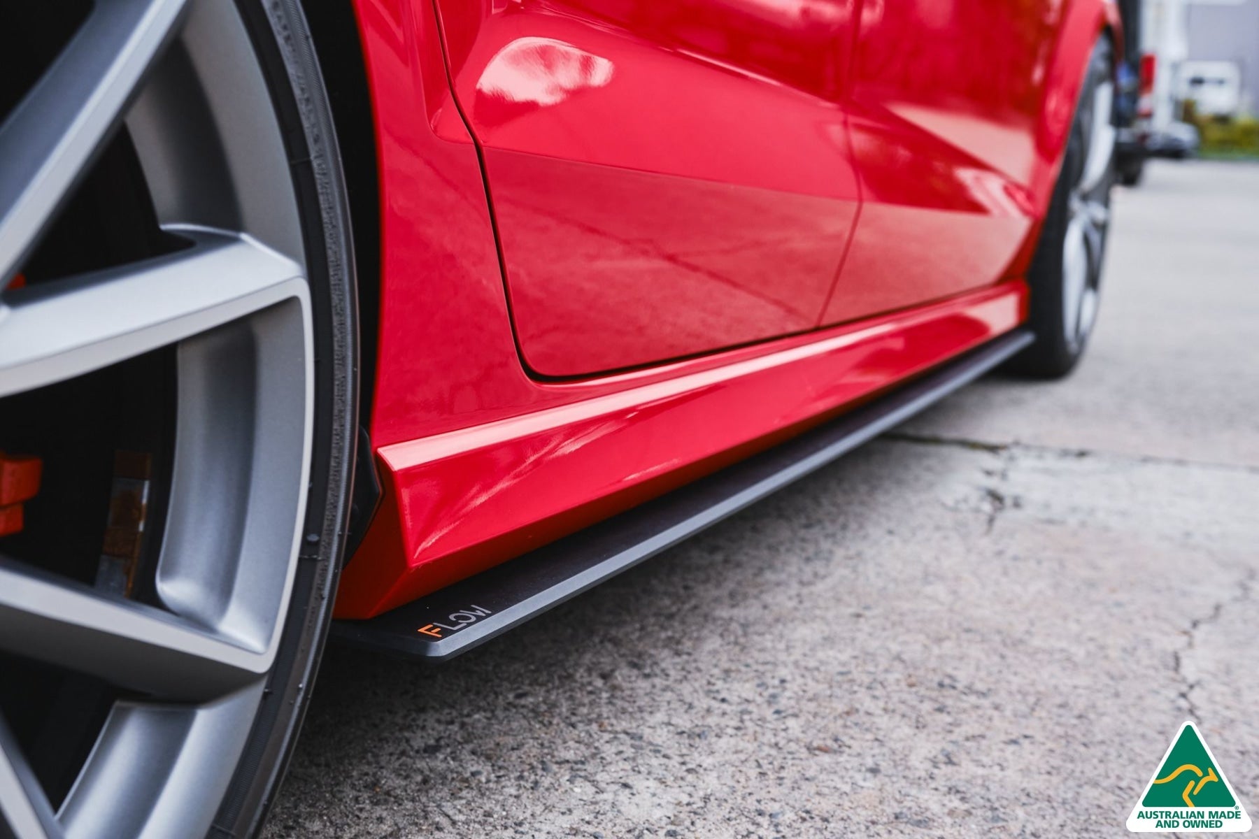Flow Designs DISCONTINUED SANDED MATTE FINISH - S3 8V Sedan PFL/FL, RS3 8V Sedan FL Side Skirt Splitters V3 (Pair) - iilumolab