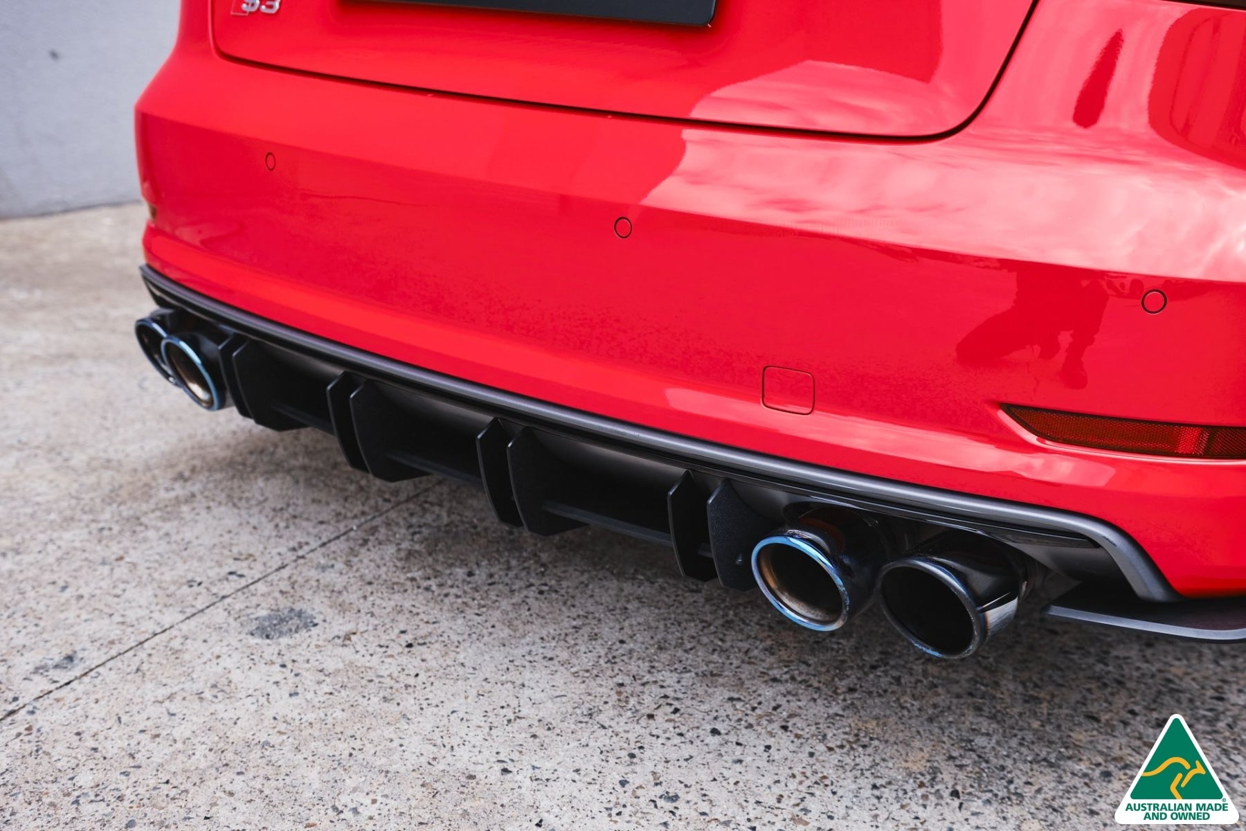 Flow Designs S3 8V Sedan Pre-Facelift Flow-Lock Rear Diffuser - iilumolab